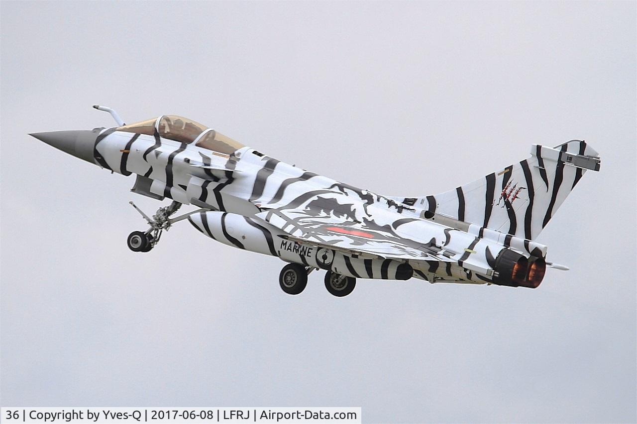 36, Dassault Rafale M C/N 36, Dassault Rafale M, Take off rwy 26, Landivisiau Naval Air Base (LFRJ) Tiger Meet 2017