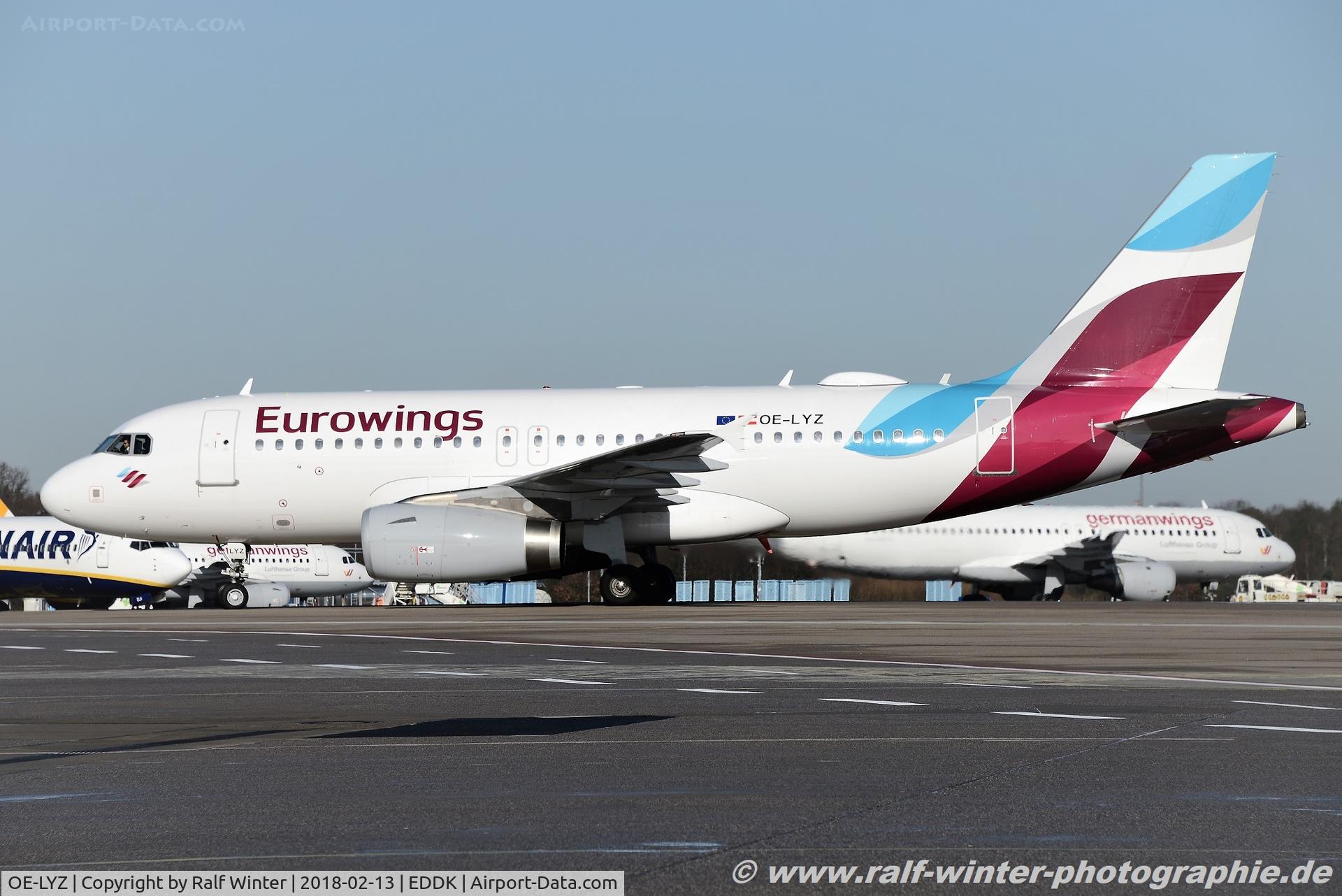 OE-LYZ, 2010 Airbus A319-132 C/N 4227, Airbus A319-132 - E2 EWE Eurowings Europe - 4227 - OE-LYZ - 13.02.2018 - CGN