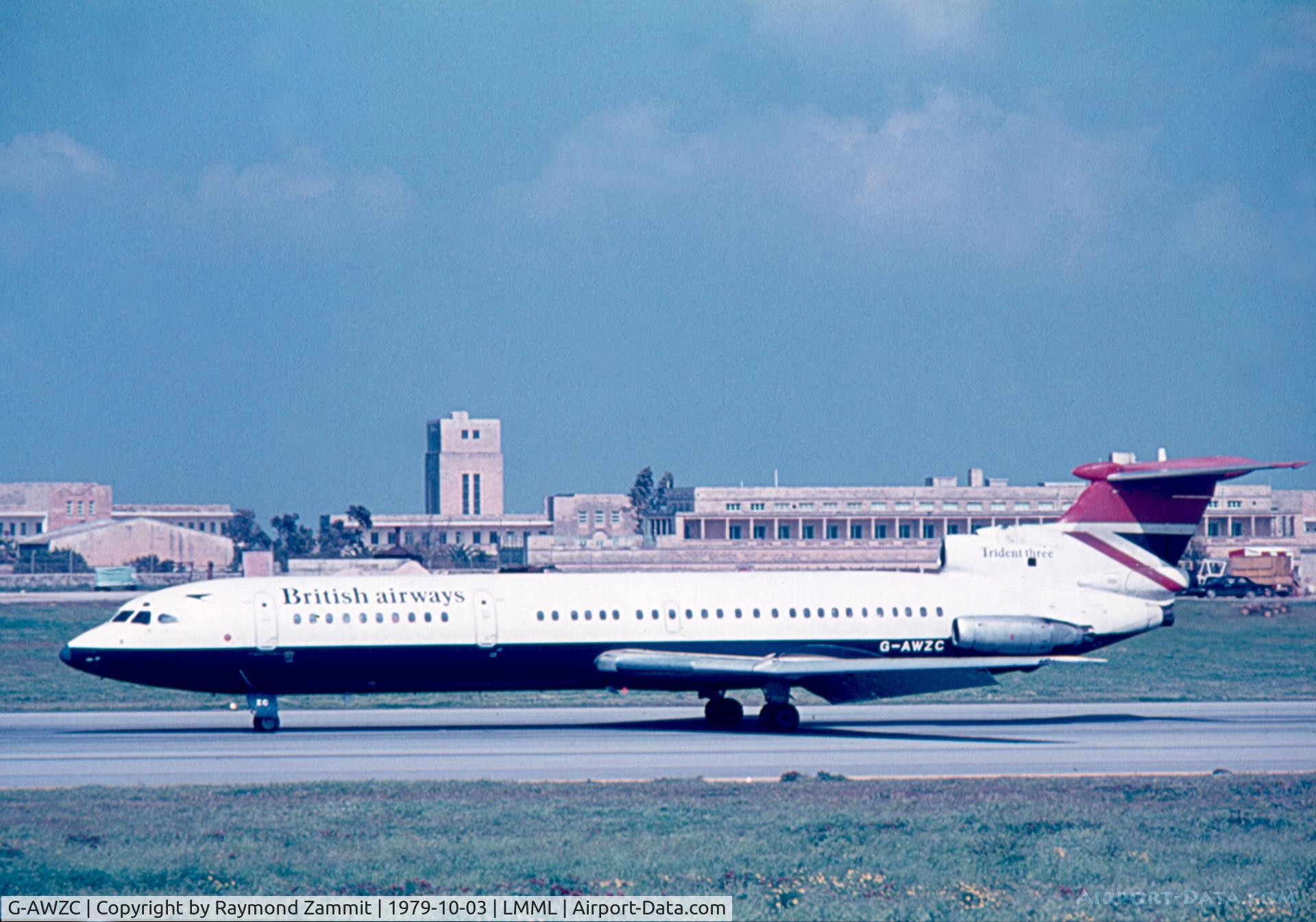 G-AWZC, 1971 Hawker Siddeley HS-121 Trident 3B-101 C/N 2304, Hawker Siddeley HS121 Trident 3B G-AWZC British Airways