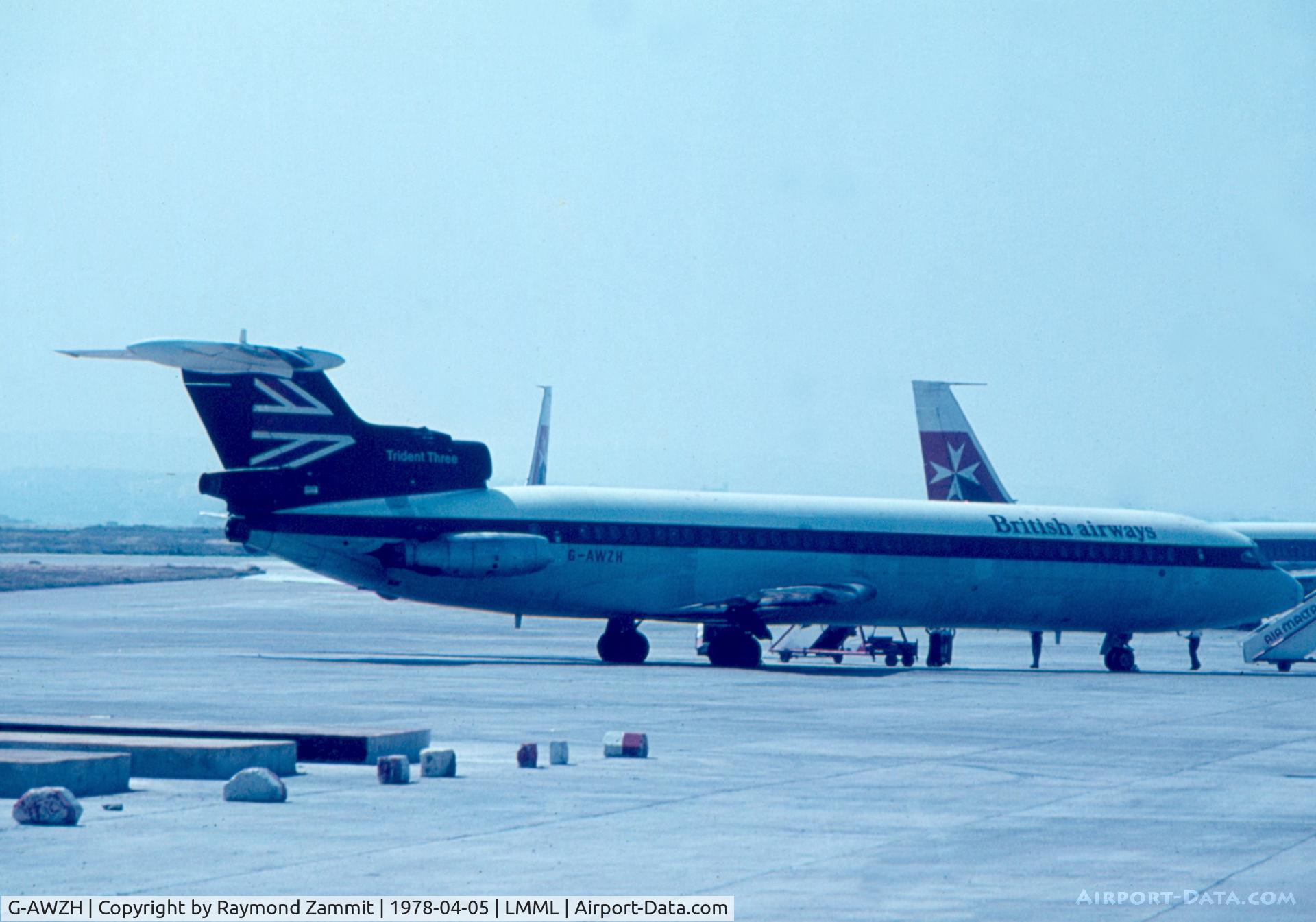 G-AWZH, 1971 Hawker Siddeley HS-121 Trident 3B-101 C/N 2309, Hawker Siddeley HS121 Trident 3B G-AWZH British Airways