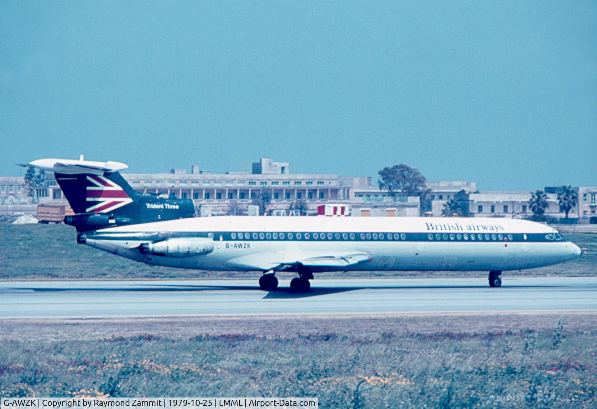 G-AWZK, 1971 Hawker Siddeley HS-121 Trident 3B-101 C/N 2312, Hawker Siddeley HS121 Trident 3B G-AWZK British Airways