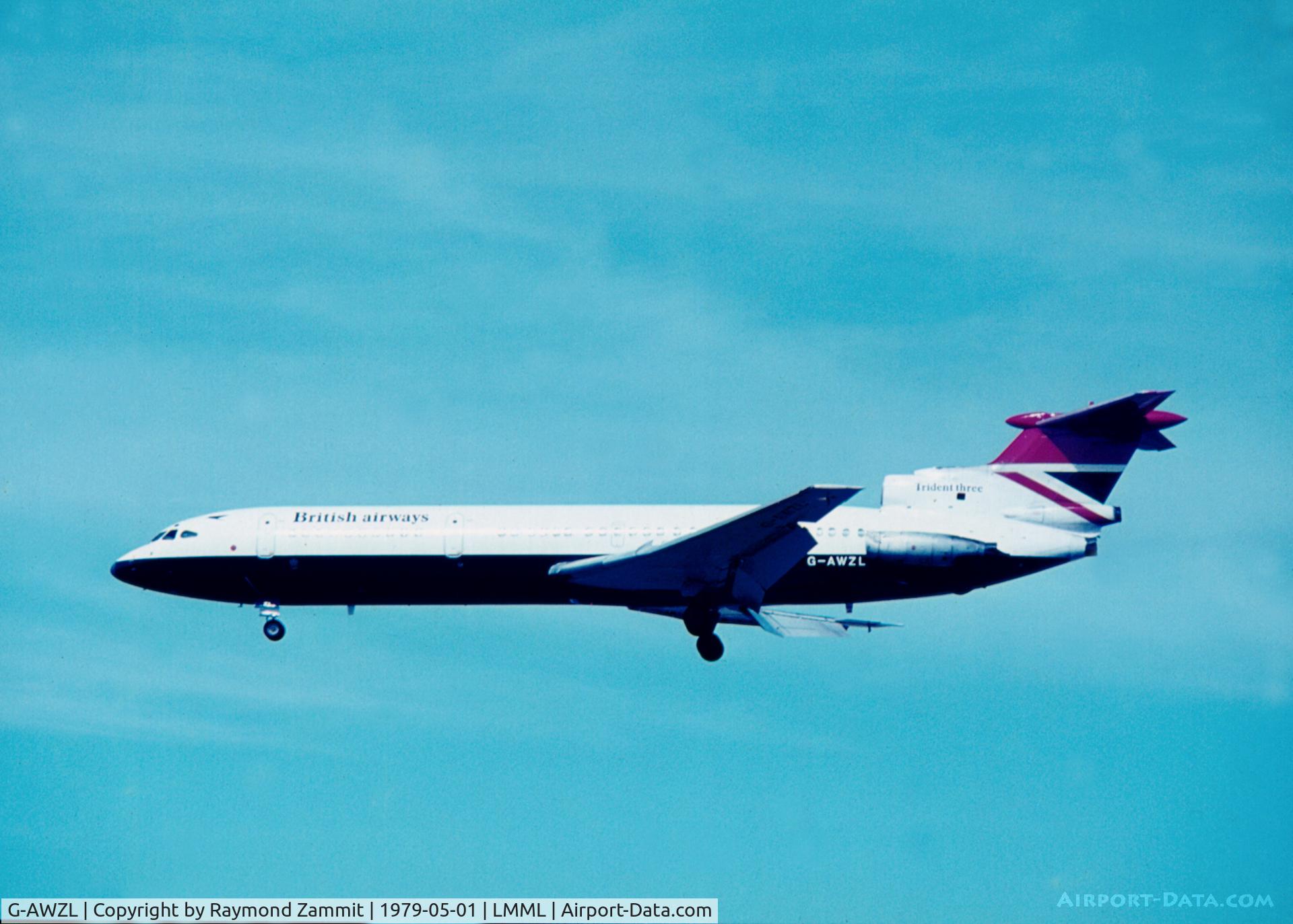 G-AWZL, 1971 Hawker Siddeley HS-121 Trident 3B-101 C/N 2313, Hawker Siddeley HS121 Trident 3B G-AWZL British Airways