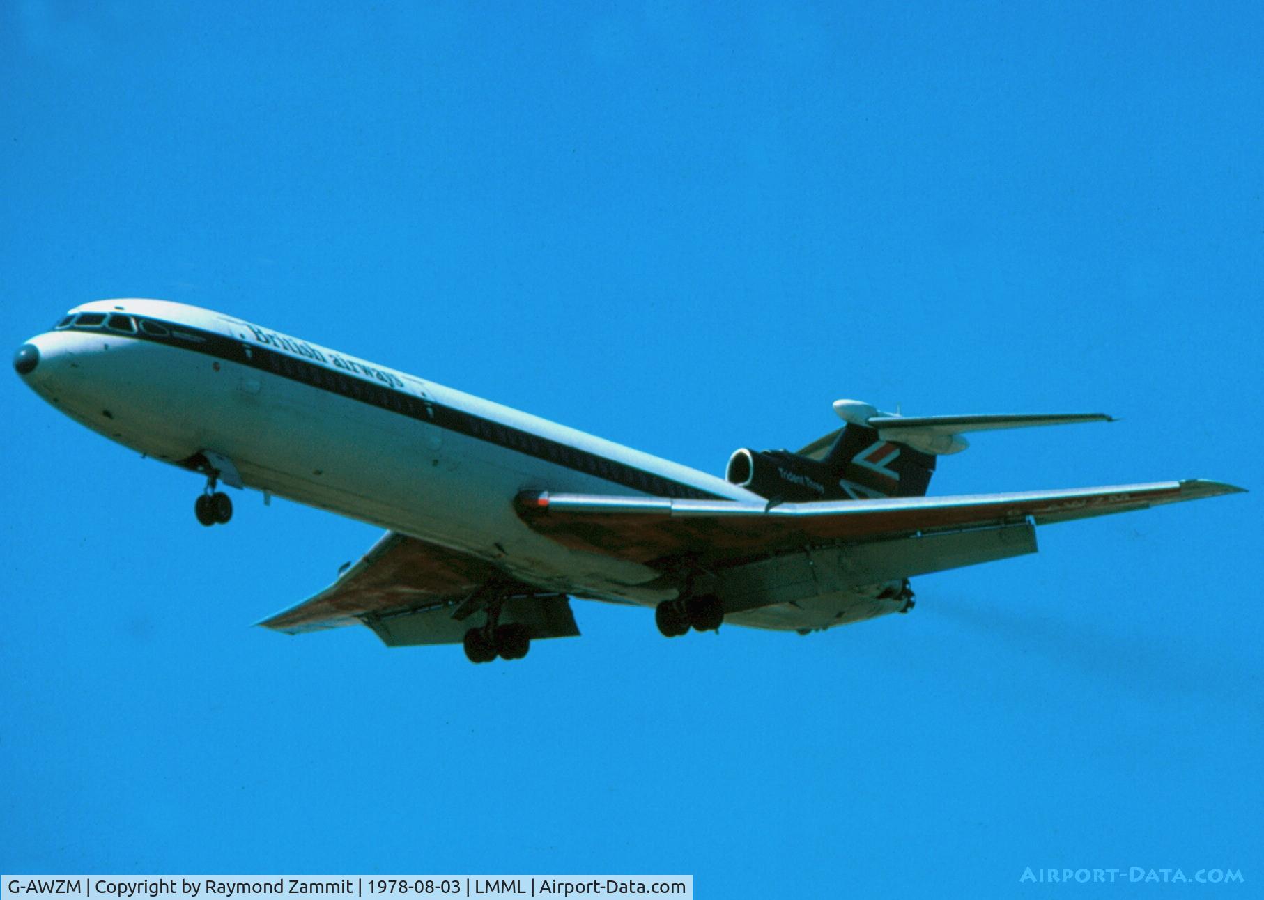 G-AWZM, 1971 Hawker Siddeley HS-121 Trident 3B-101 C/N 2314, Hawker Siddeley HS-121 Trident 3B G-AWZM British Airways