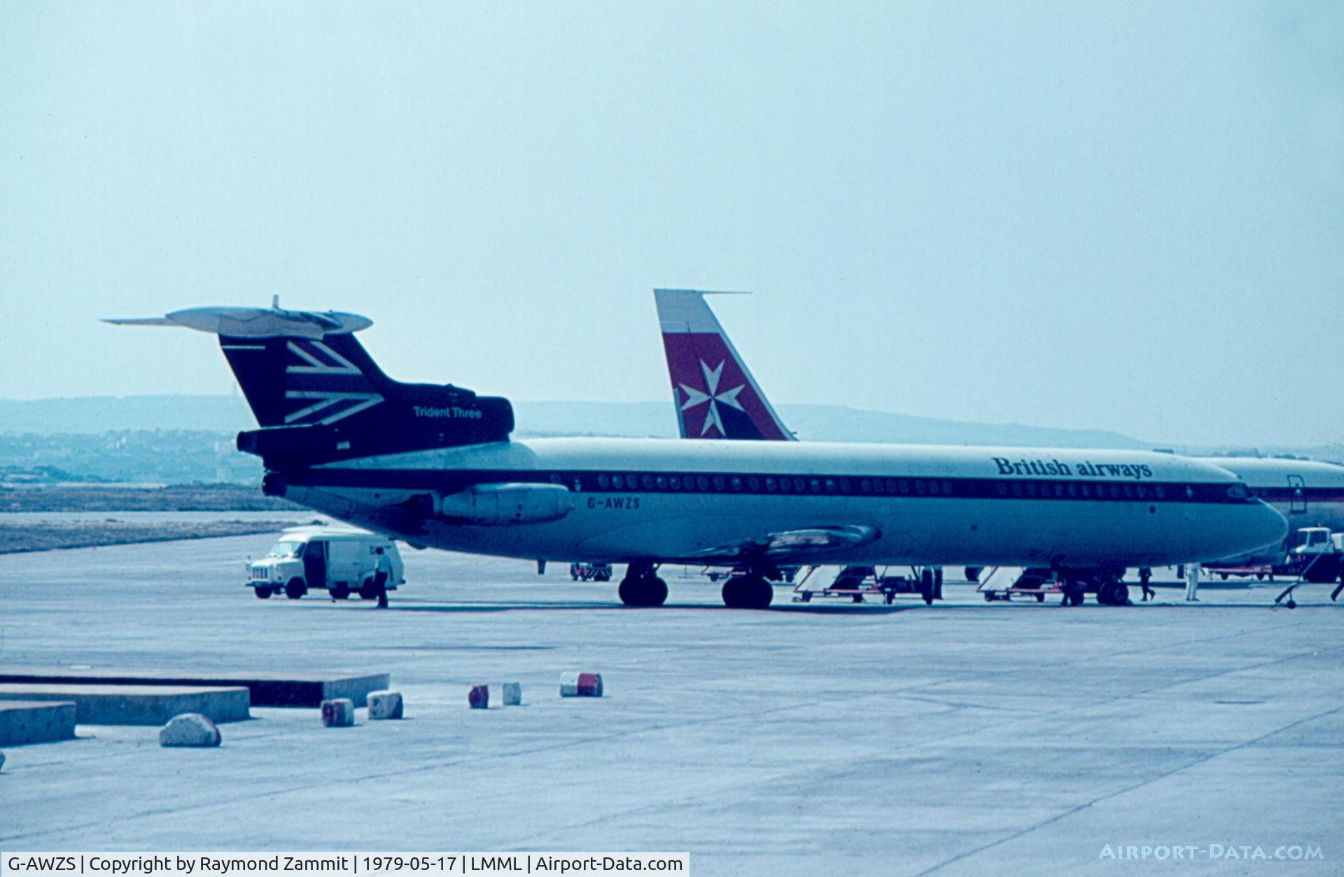 G-AWZS, 1971 Hawker Siddeley HS-121 Trident 3B-101 C/N 2319, Hawker Siddelely HS 121 Trident 3 G-AWZS British Airways