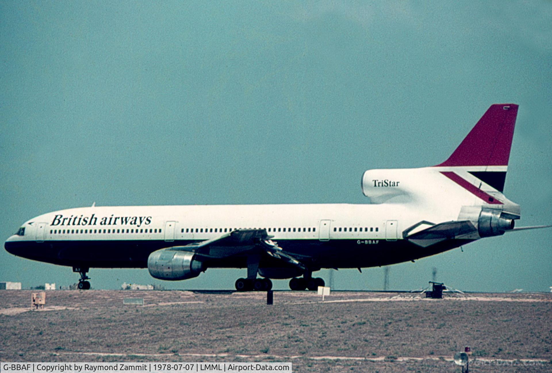 G-BBAF, 1974 Lockheed L-1011-385-1 TriStar 1 C/N 193E-1093, Lockheed L1011 Tristar G-BBAF British Airways