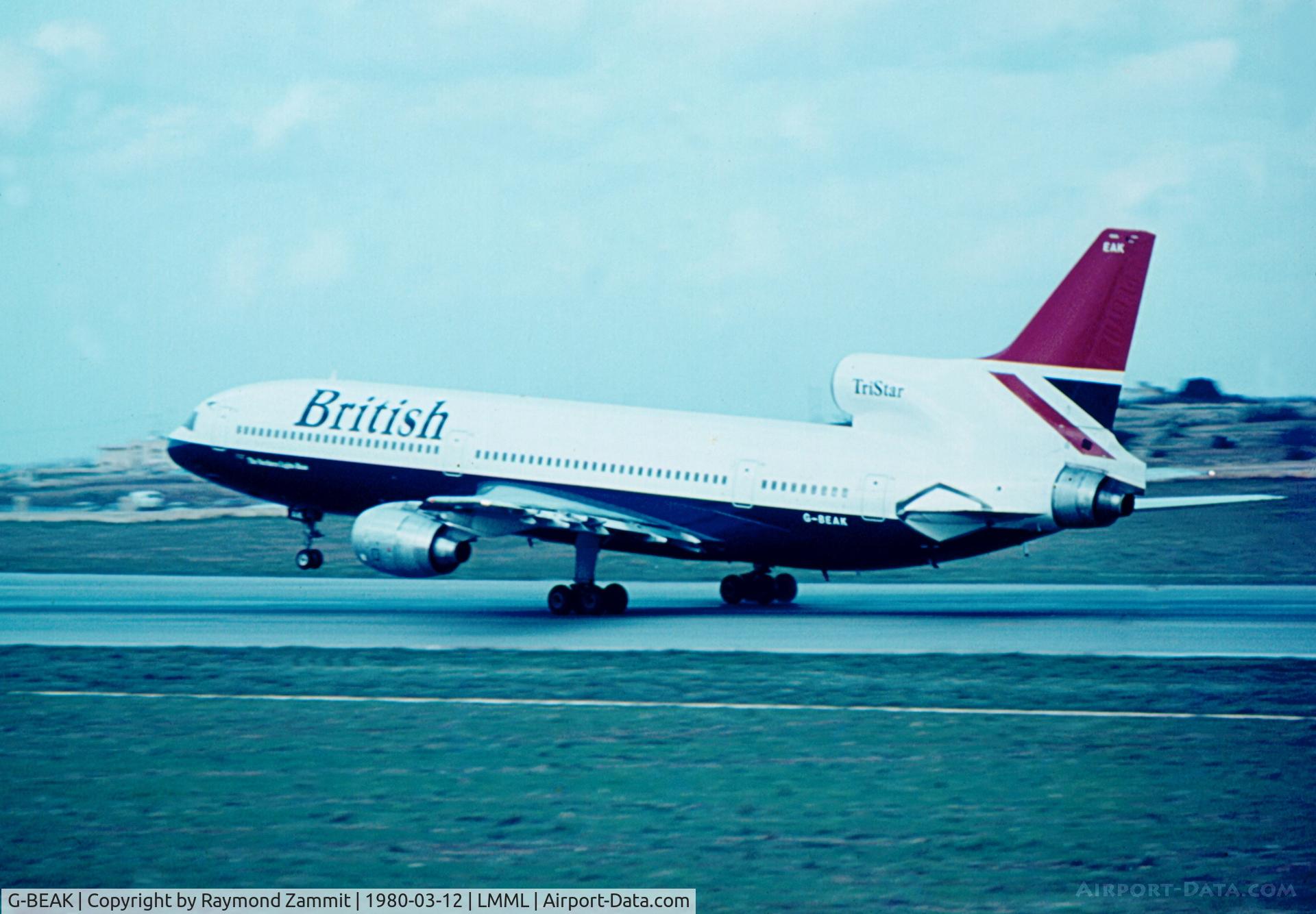 G-BEAK, 1975 Lockheed L-1011-385-1 TriStar 1 C/N 193N-1132, Lockheed L1011 Tristar G-BEAK British Airways