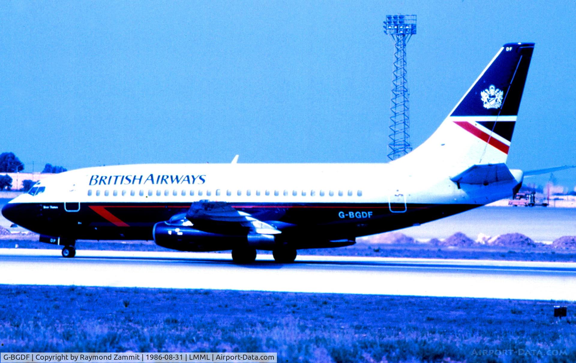 G-BGDF, 1980 Boeing 737-236 C/N 21795, B737-200 G-BGDF British Airways