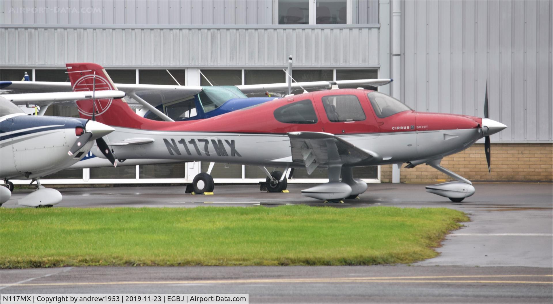 N117MX, 2011 Cirrus SR22T C/N 0177, N117MX at Gloucestershire Airport.
