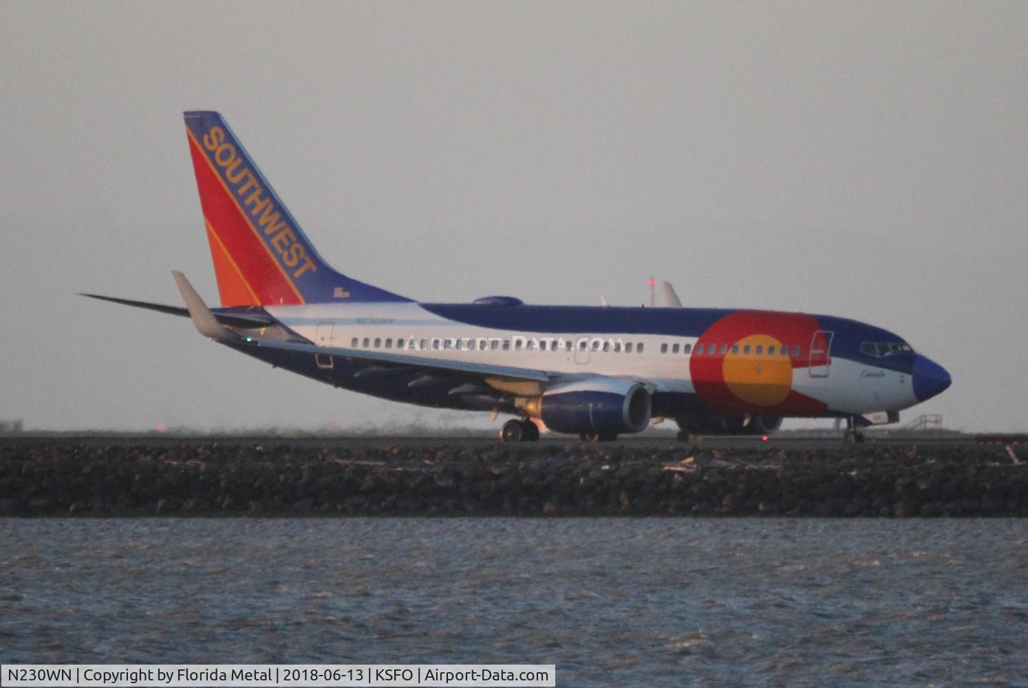 N230WN, 2006 Boeing 737-7H4 C/N 34592, SFO 2018