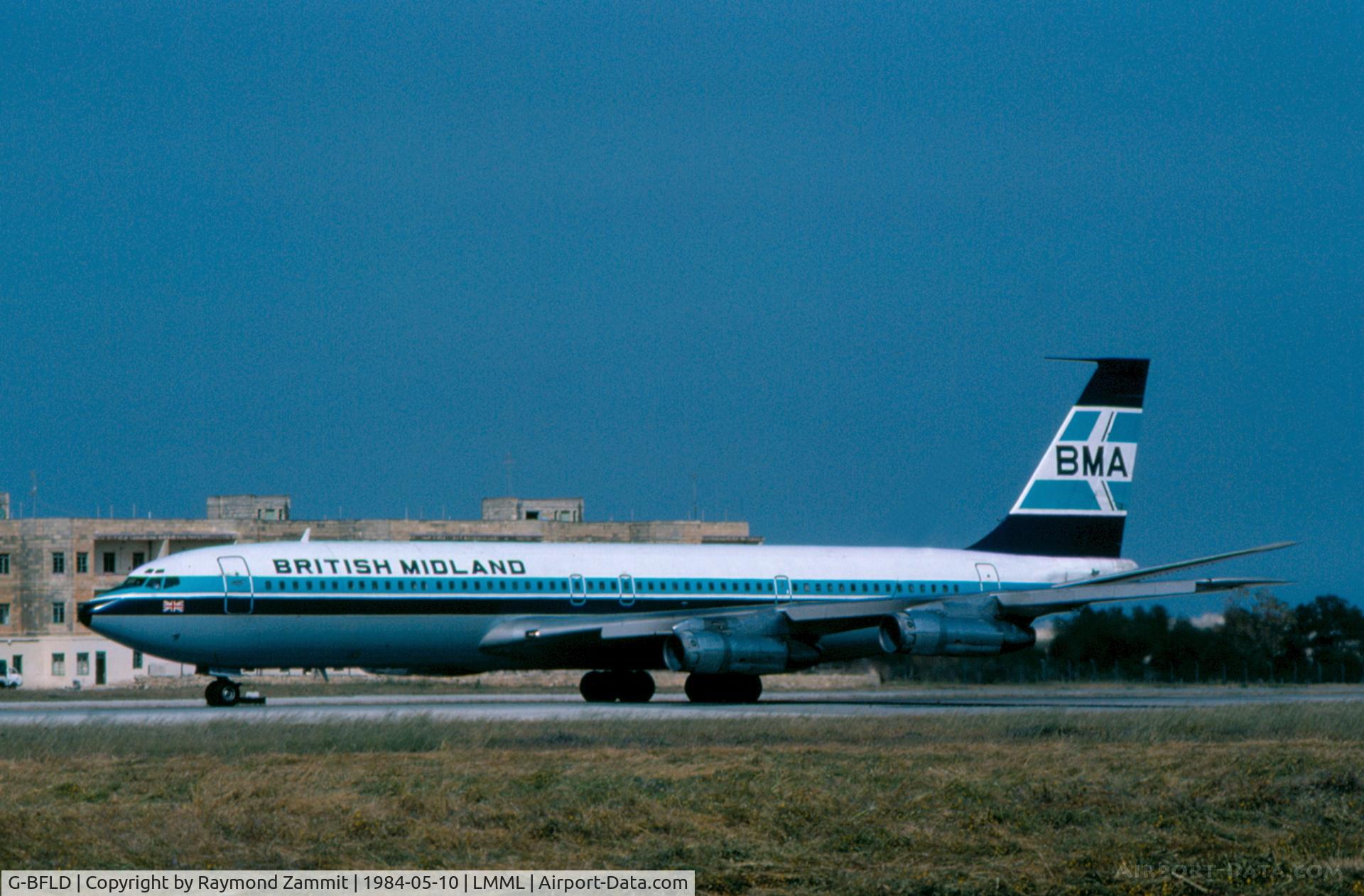G-BFLD, 1968 Boeing 707-338C C/N 19625, B707 G-BFLD British Midlands