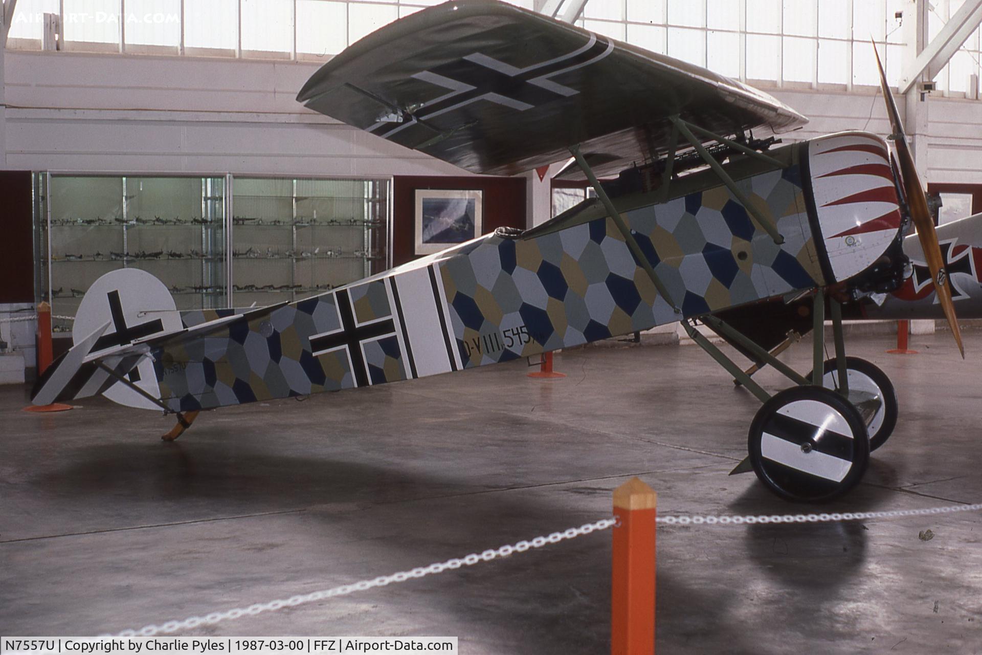 N7557U, 1969 Fokker D-VIII Replica C/N 545/18, Cavanaugh Museum