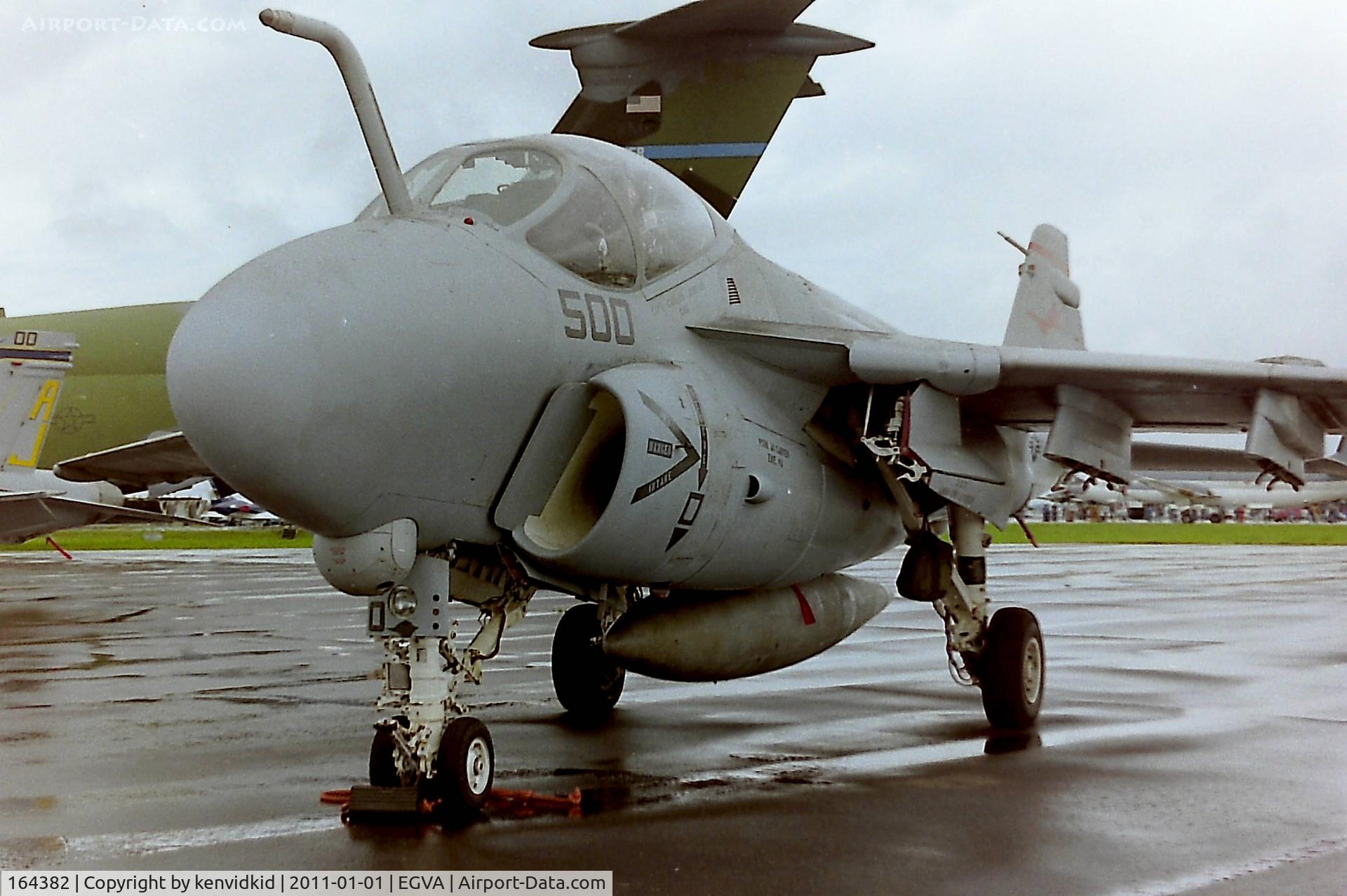 164382, Grumman A-6E Intruder C/N I-722, At RIAT 1993, scanned from negative.