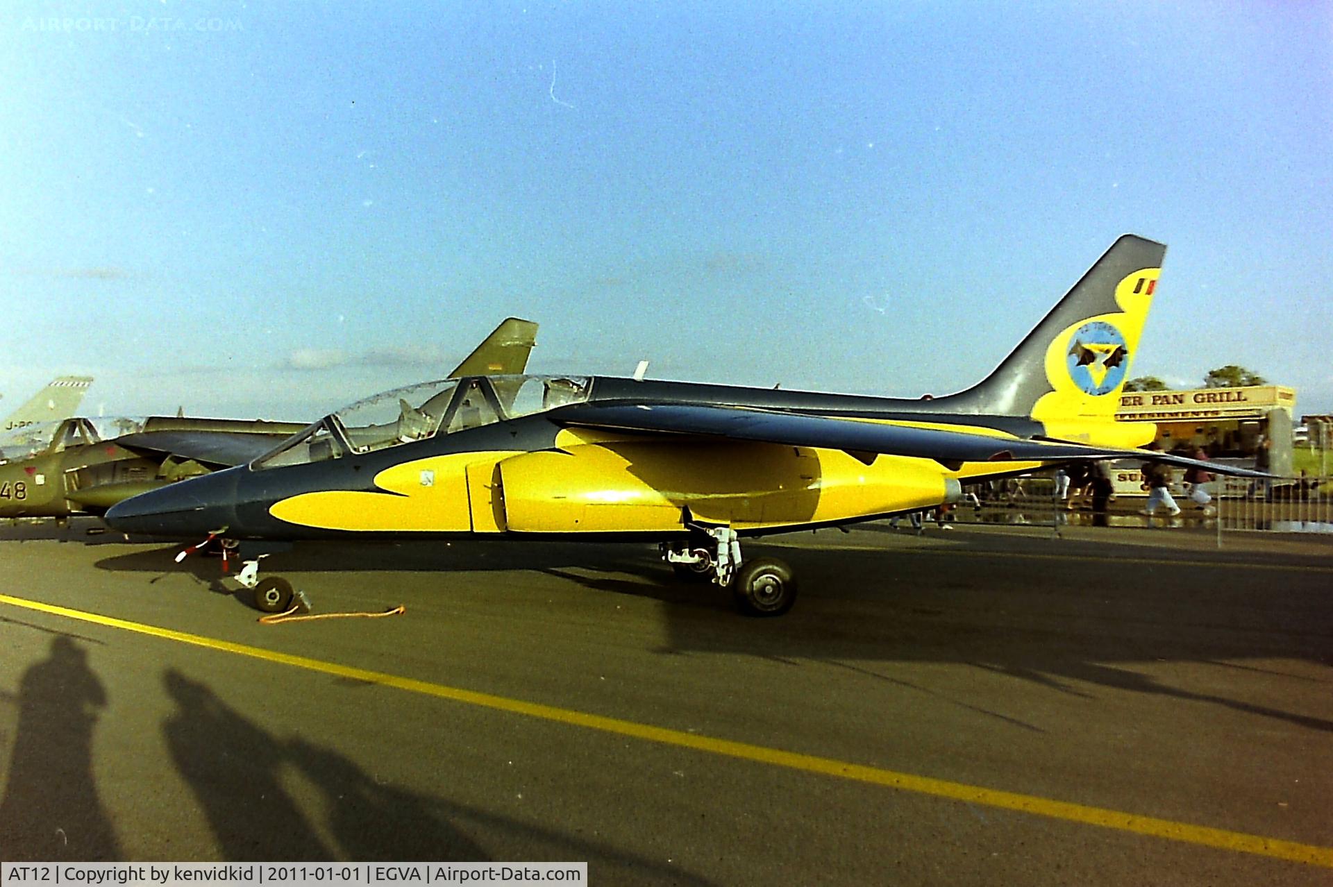 AT12, Dassault-Dornier Alpha Jet 1B C/N B12/1036, At RIAT 1993, scanned from negative.