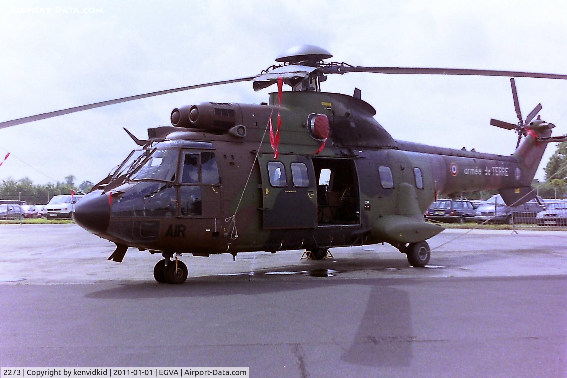 2273, Aérospatiale AS-532UL Cougar C/N 2273, At RIAT 1993, scanned from negative.