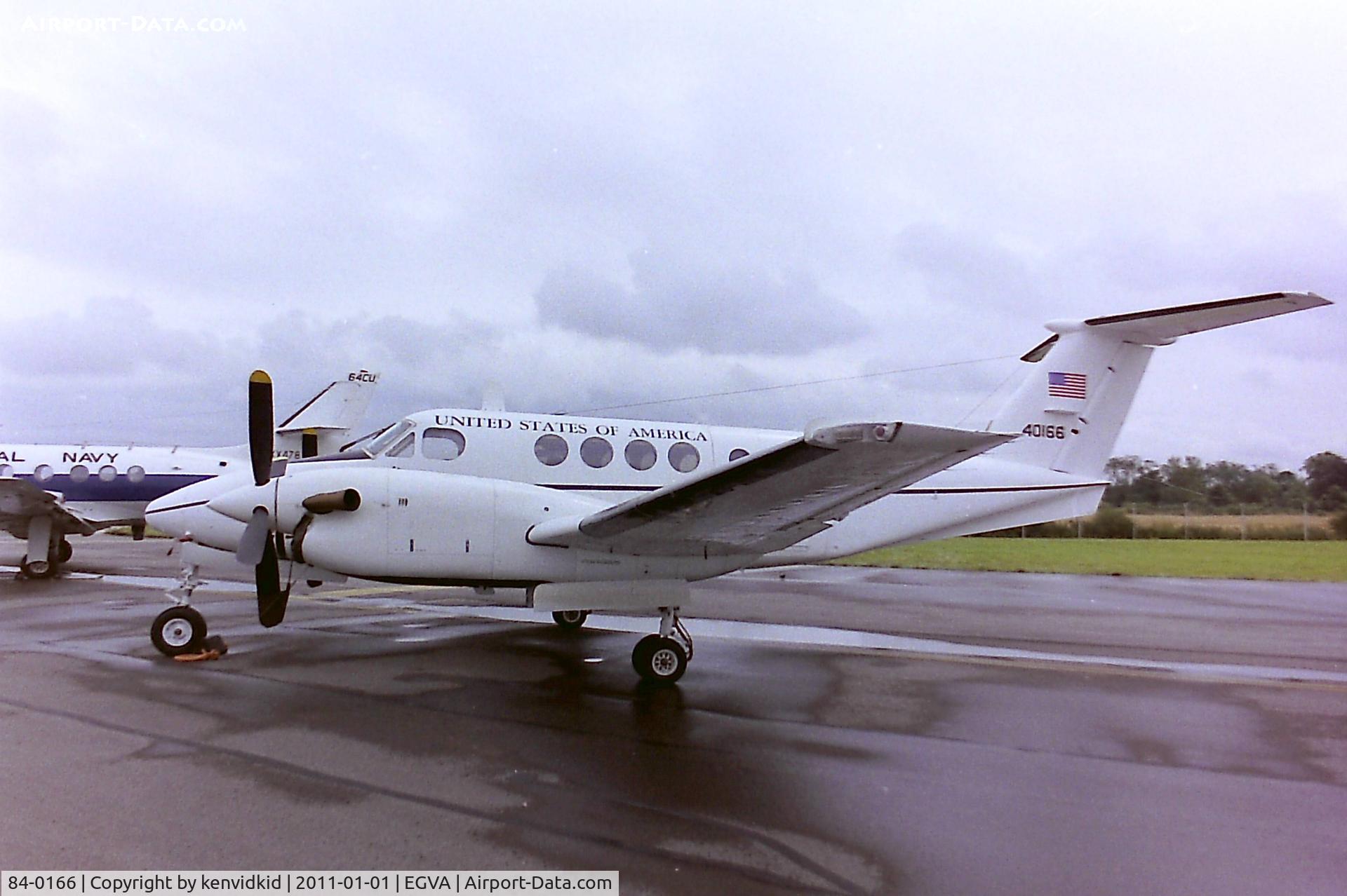 84-0166, Beech C-12F Huron C/N BL-096, At RIAT 1993, scanned from negative.