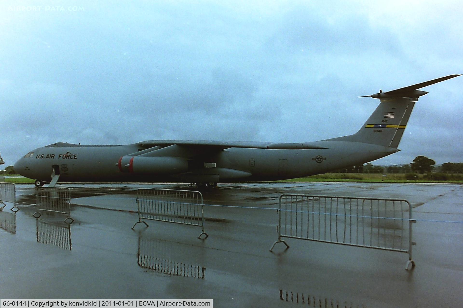 66-0144, 1966 Lockheed C-141B Starlifter C/N 300-6170, At RIAT 1993, scanned from negative.