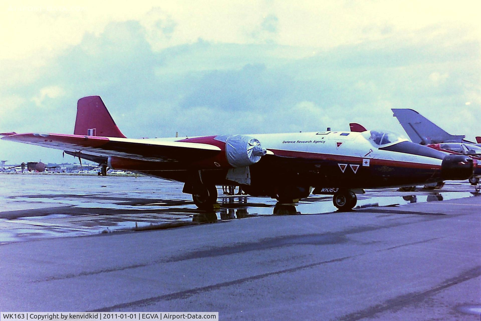 WK163, 1955 English Electric Canberra B.2 C/N EEP71399, At RIAT 1993, scanned from negative.