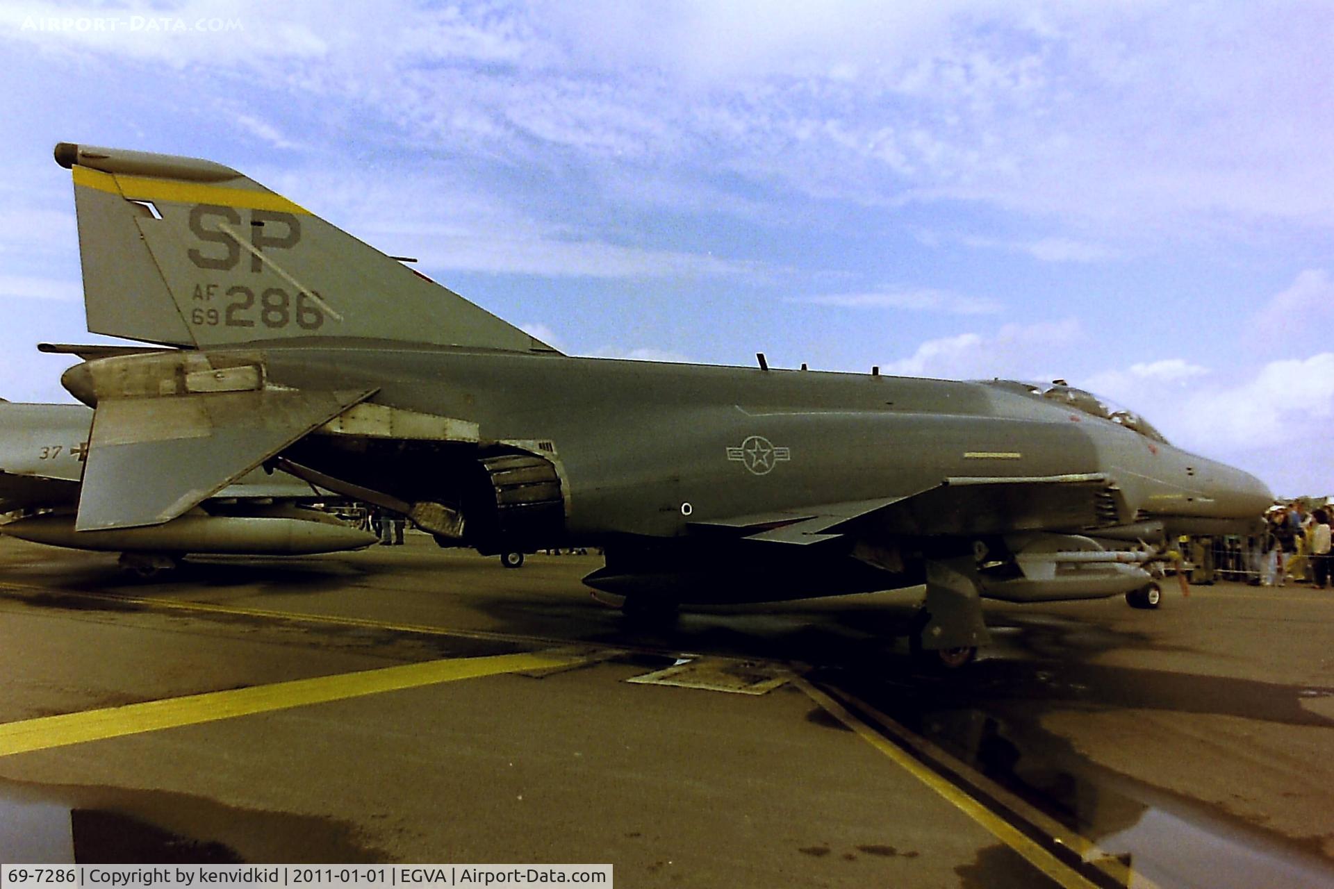 69-7286, 1969 McDonnell Douglas F-4G Phantom II C/N 3964, At RIAT 1993, scanned from negative.