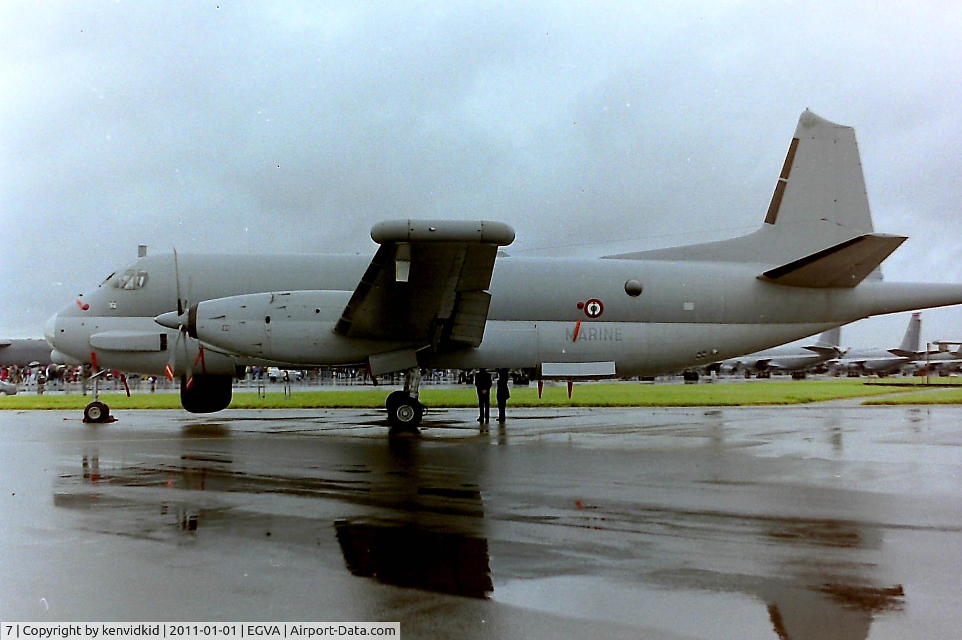 7, Dassault ATL-2 Atlantique 2 C/N 7, At RIAT 1993, scanned from negative.