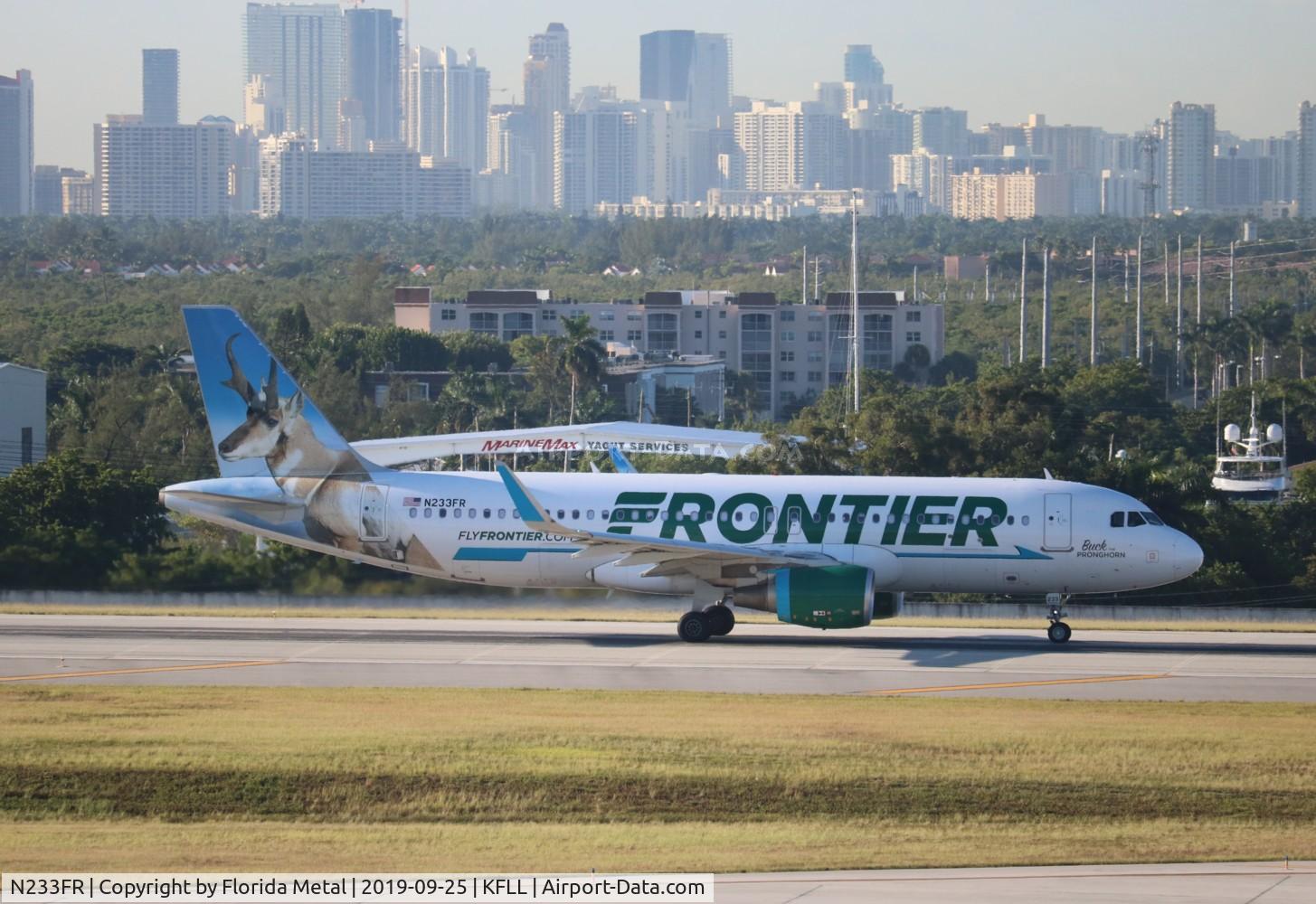 N233FR, 2016 Airbus A320-214 C/N 7095, FLL 2019