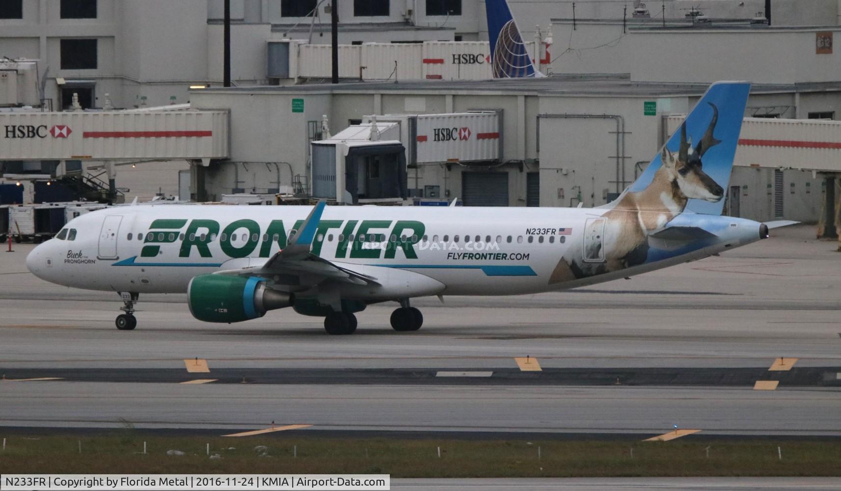 N233FR, 2016 Airbus A320-214 C/N 7095, MIA 2016