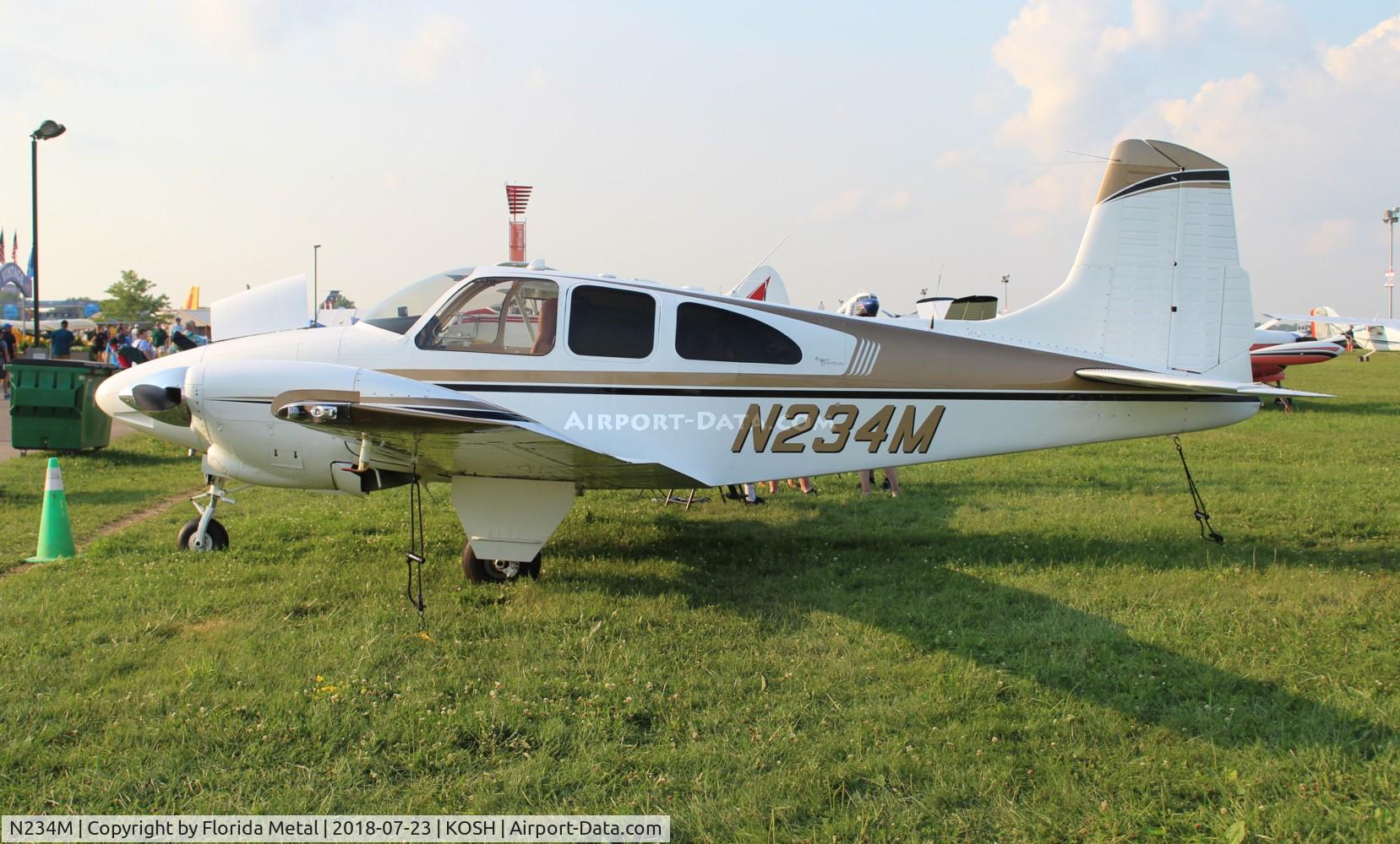 N234M, 1963 Beech D95A Travel Air C/N TD-560, OSH 2018
