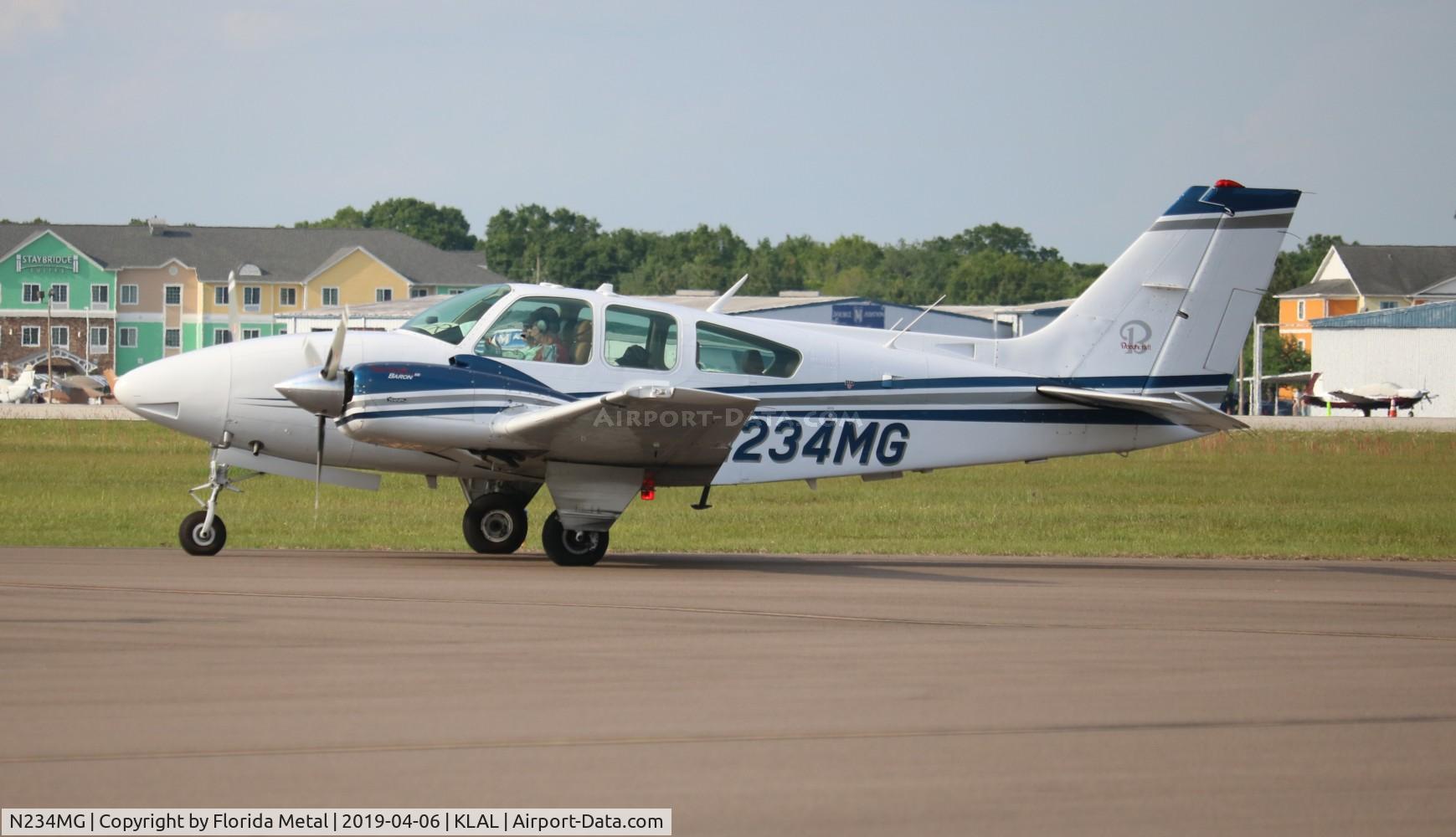 N234MG, 1977 Beech E-55 Baron C/N TE-1104, LAL SNF 2019