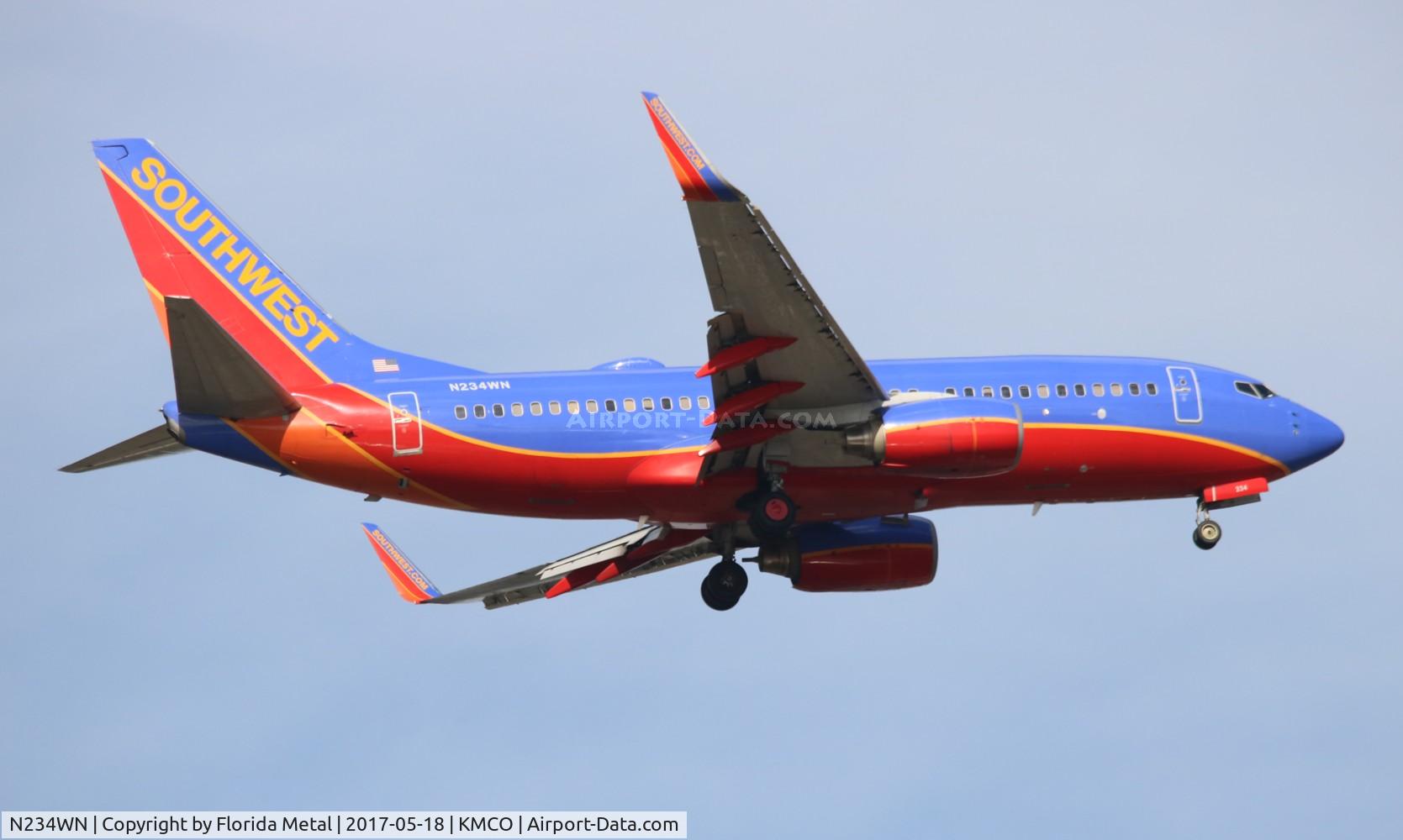 N234WN, 2006 Boeing 737-7H4 C/N 32502, MCO 2017