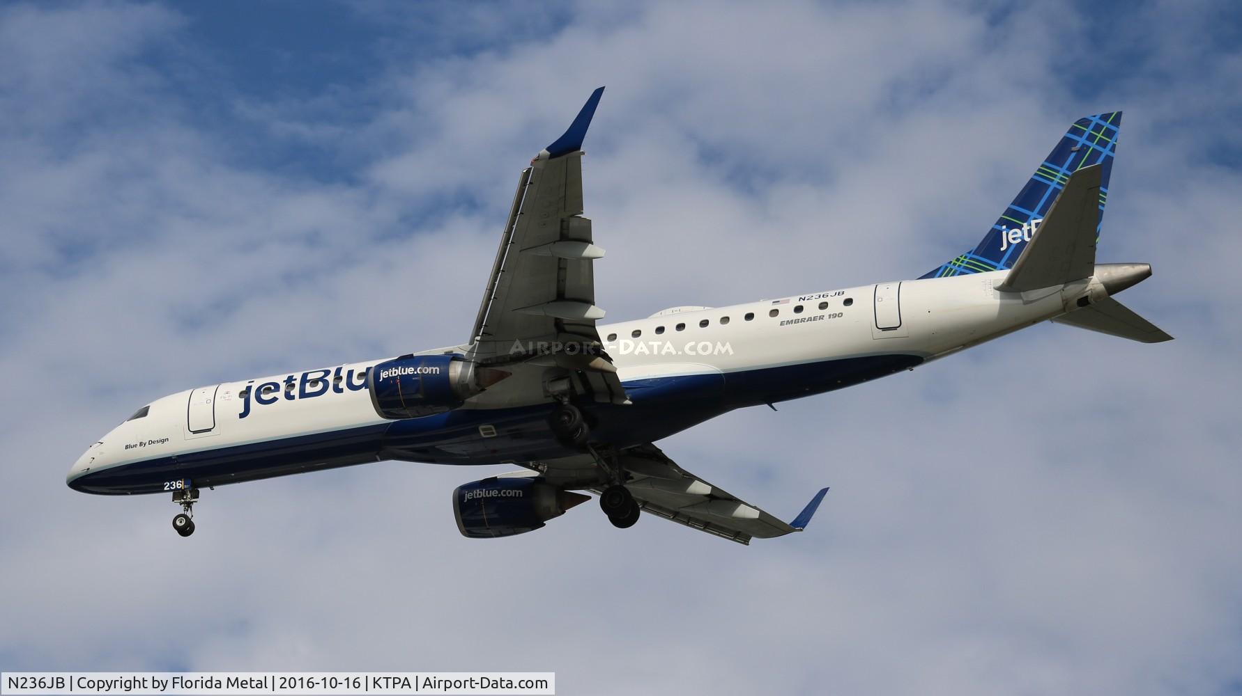 N236JB, 2006 Embraer 190AR (ERJ-190-100IGW) C/N 19000035, TPA 2016