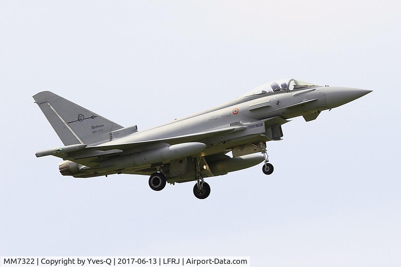 MM7322, Eurofighter EF-2000 Typhoon S C/N IS054, Eurofighter EF-2000 Typhoon S, Short approach rwy 08, Landivisiau Naval Air Base (LFRJ) Tiger Meet 2017