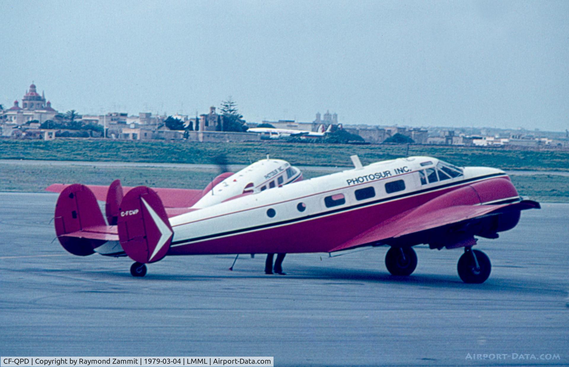 CF-QPD, 1952 Beech Expeditor 3TM C/N CA-164 (A-764), Beech Expeditor 3TM CF-QPD Capital Air Surveys