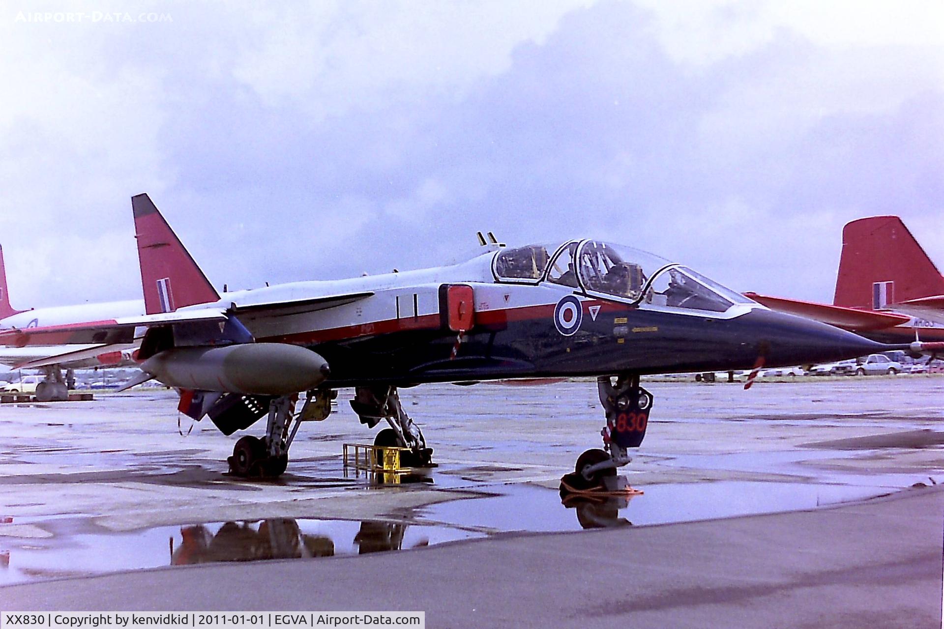 XX830, Sepecat Jaguar T.2 C/N B18, At RIAT 1993, scanned from negative.