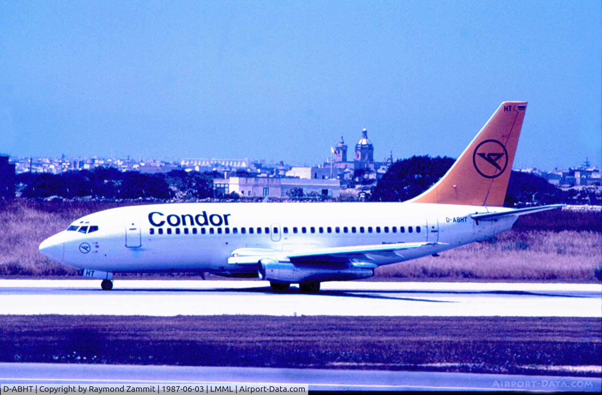 D-ABHT, 1981 Boeing 737-230 C/N 22636, B737-200 D-ABHT Condor