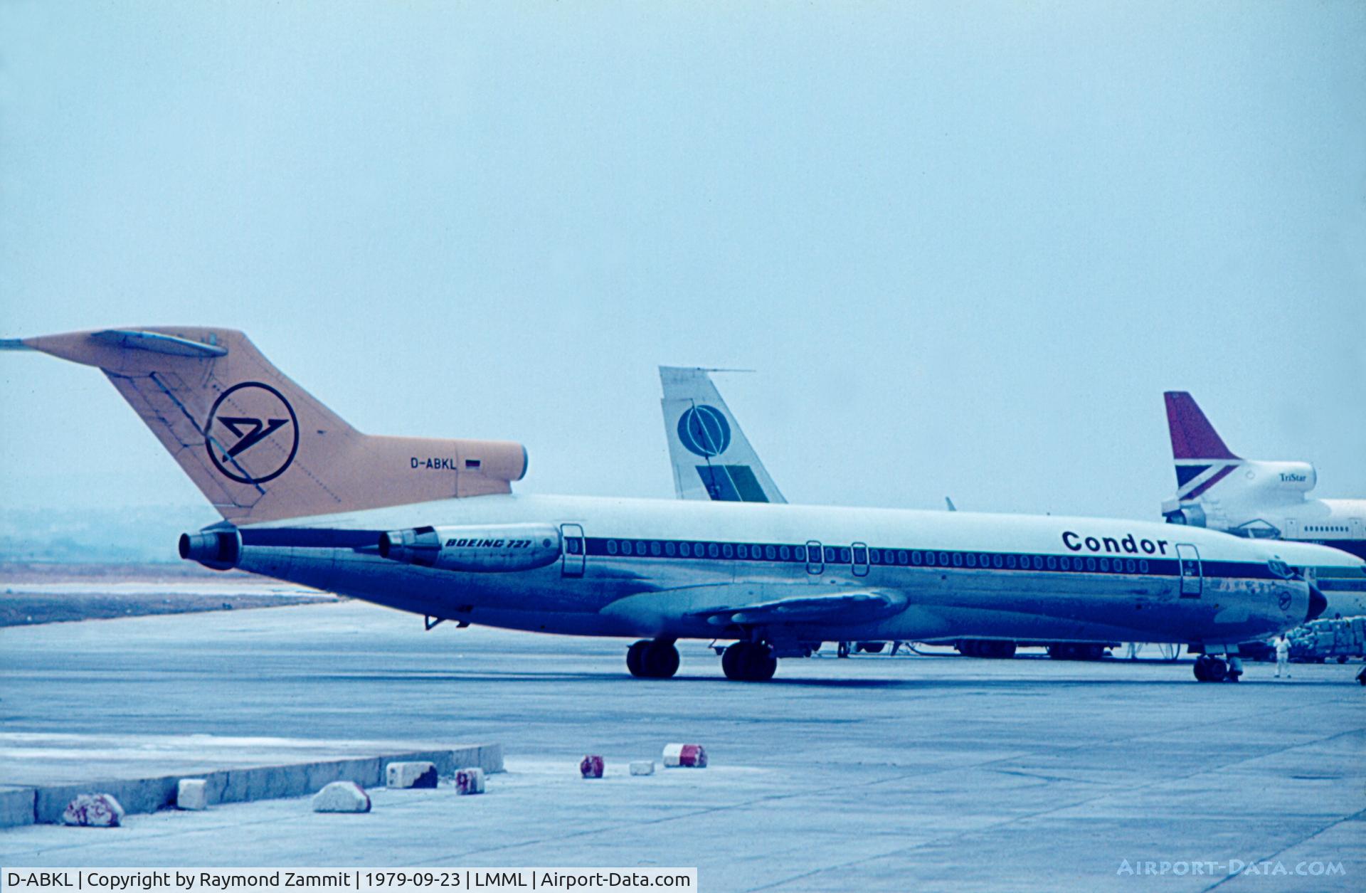 D-ABKL, 1975 Boeing 727-230 C/N 21114, B727 D-ABKL Condor