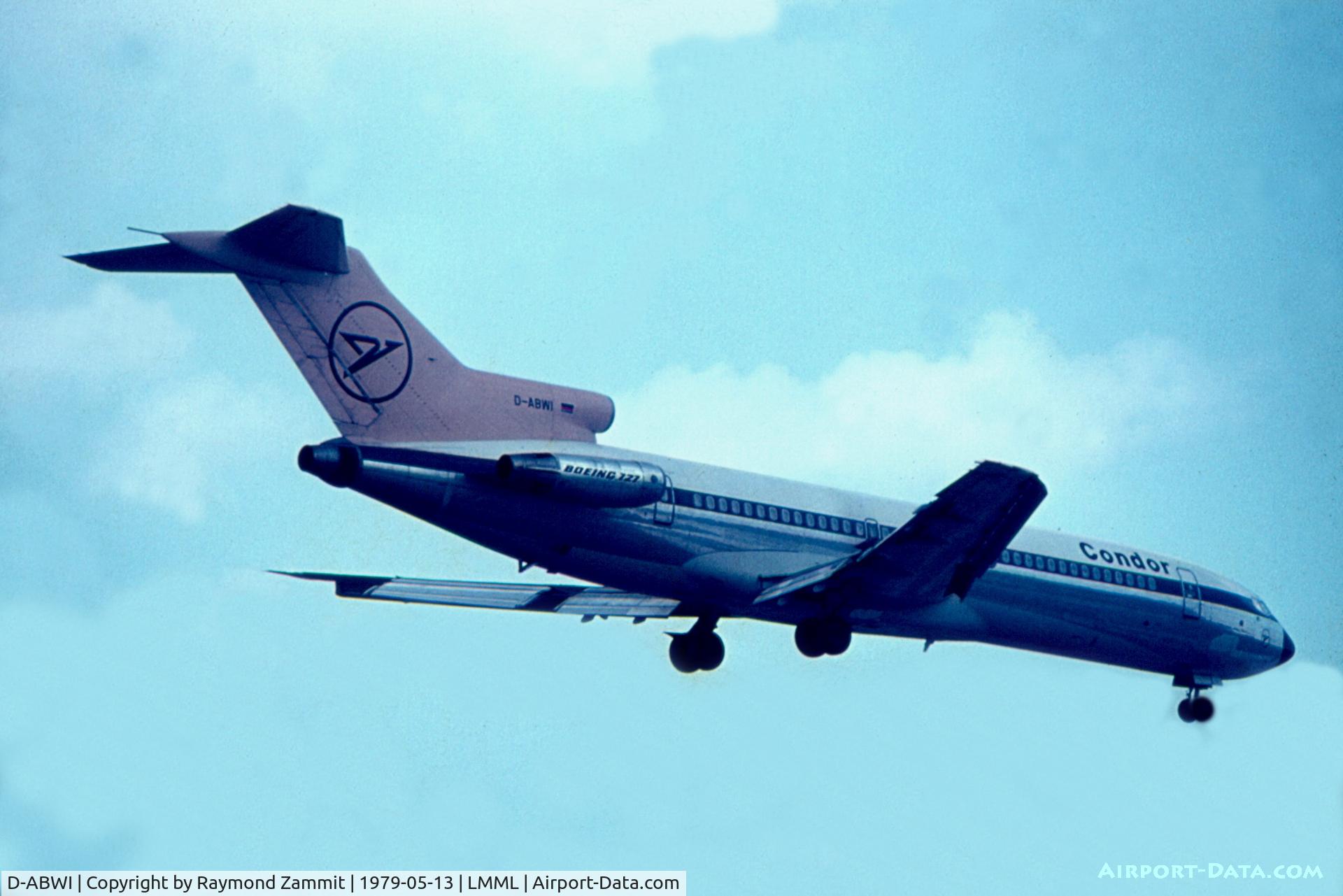 D-ABWI, 1974 Boeing 727-230 C/N 20792, B727 D-ABWI Condor