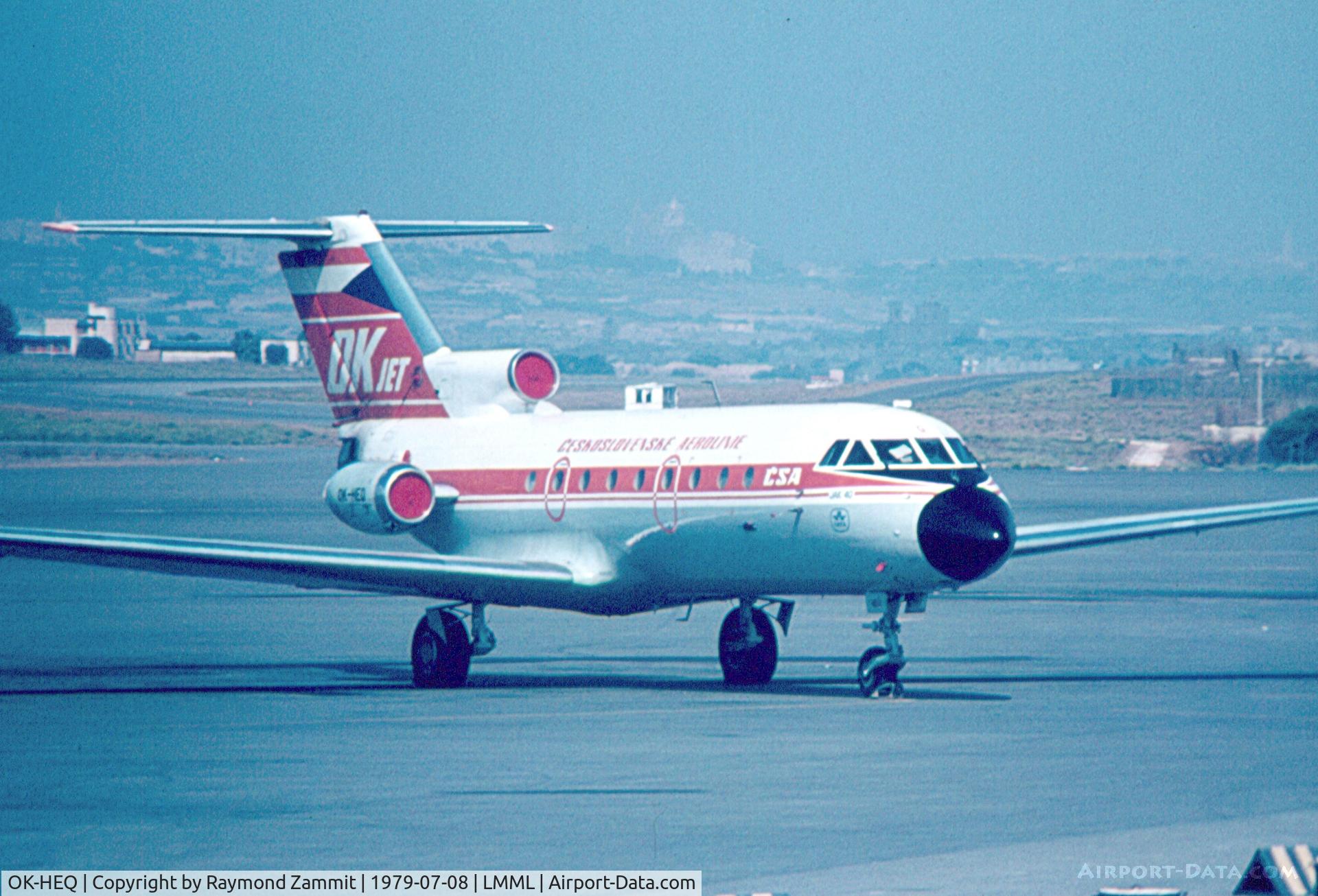 OK-HEQ, 1977 Yakovlev Yak-40K C/N 9741056, Yakovlev Yak-40 OK-HEQ CSA