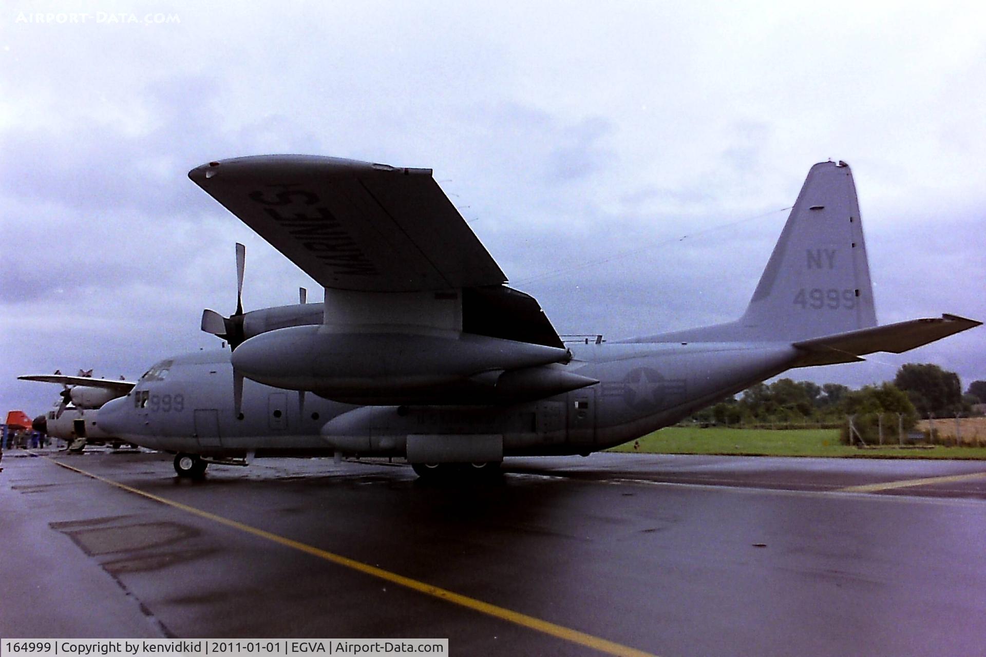 164999, 1991 Lockheed KC-130T Hercules C/N 382-5302, At RIAT 1993, scanned from negative.