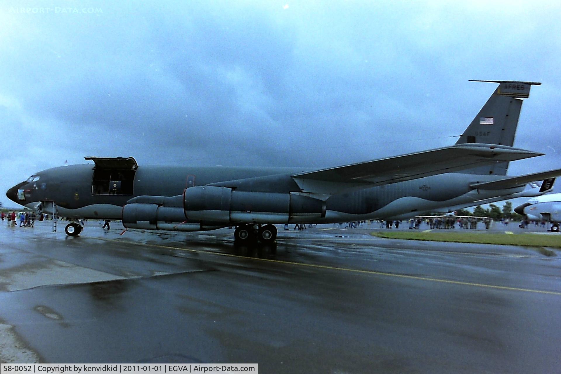 58-0052, 1958 Boeing KC-135E Stratotanker C/N 17797, At RIAT 1993, scanned from negative.