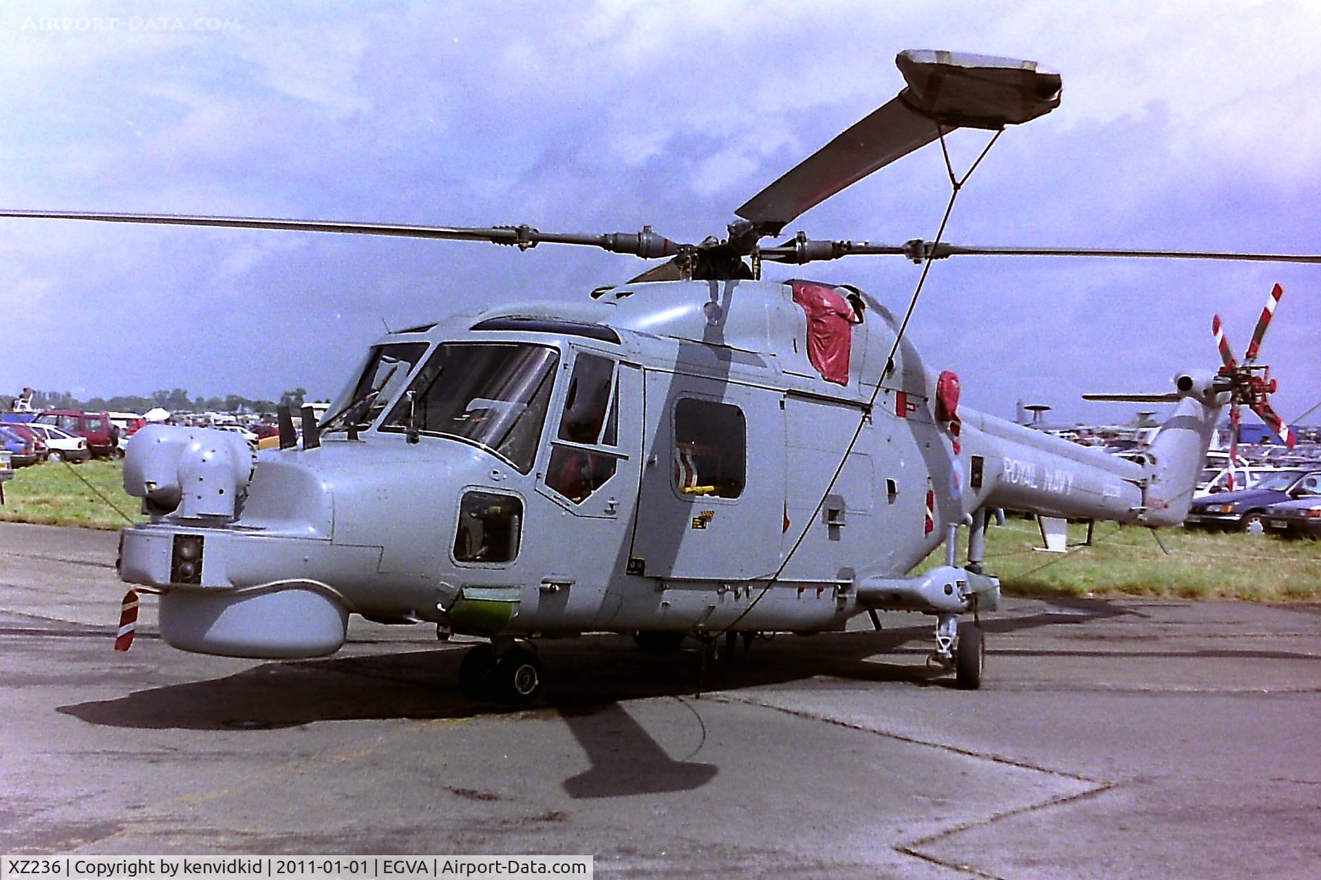 XZ236, 1977 Westland Lynx HMA.8 C/N 017, At RIAT 1993, scanned from negative.