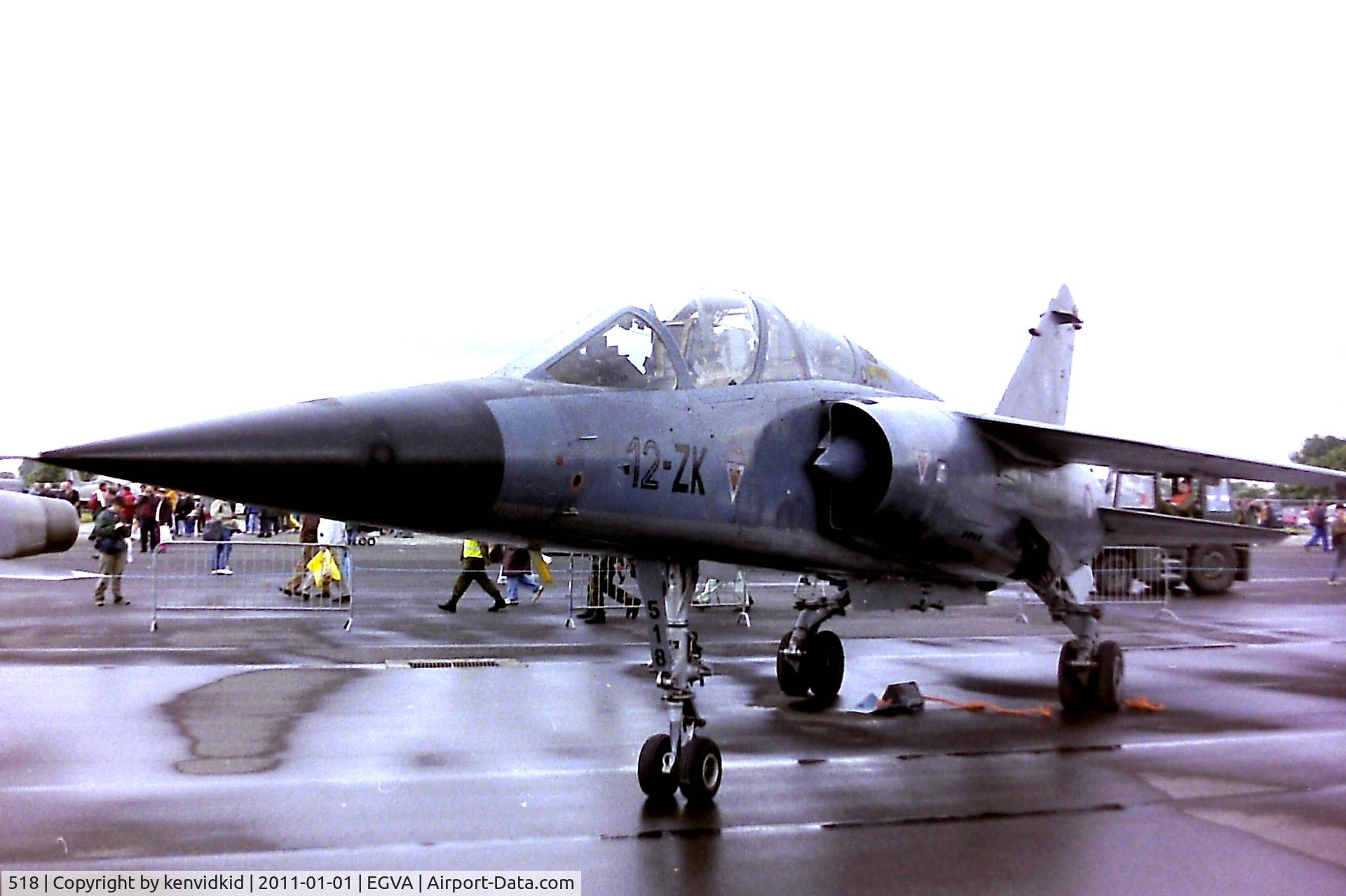 518, Dassault Mirage F.1B C/N 518, At RIAT 1993, scanned from negative.