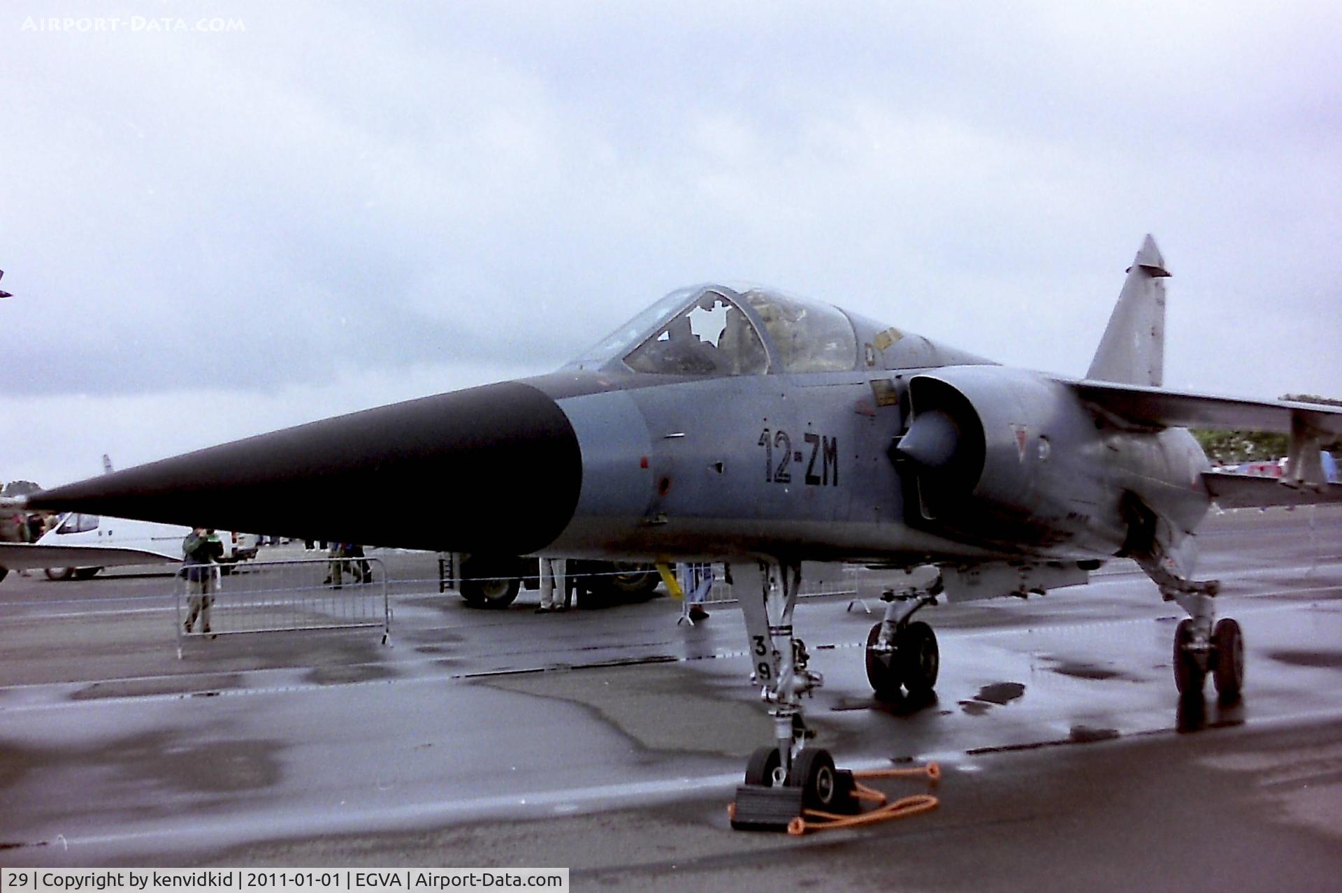 29, Dassault Mirage F.1C C/N 29, At RIAT 1993, scanned from negative.