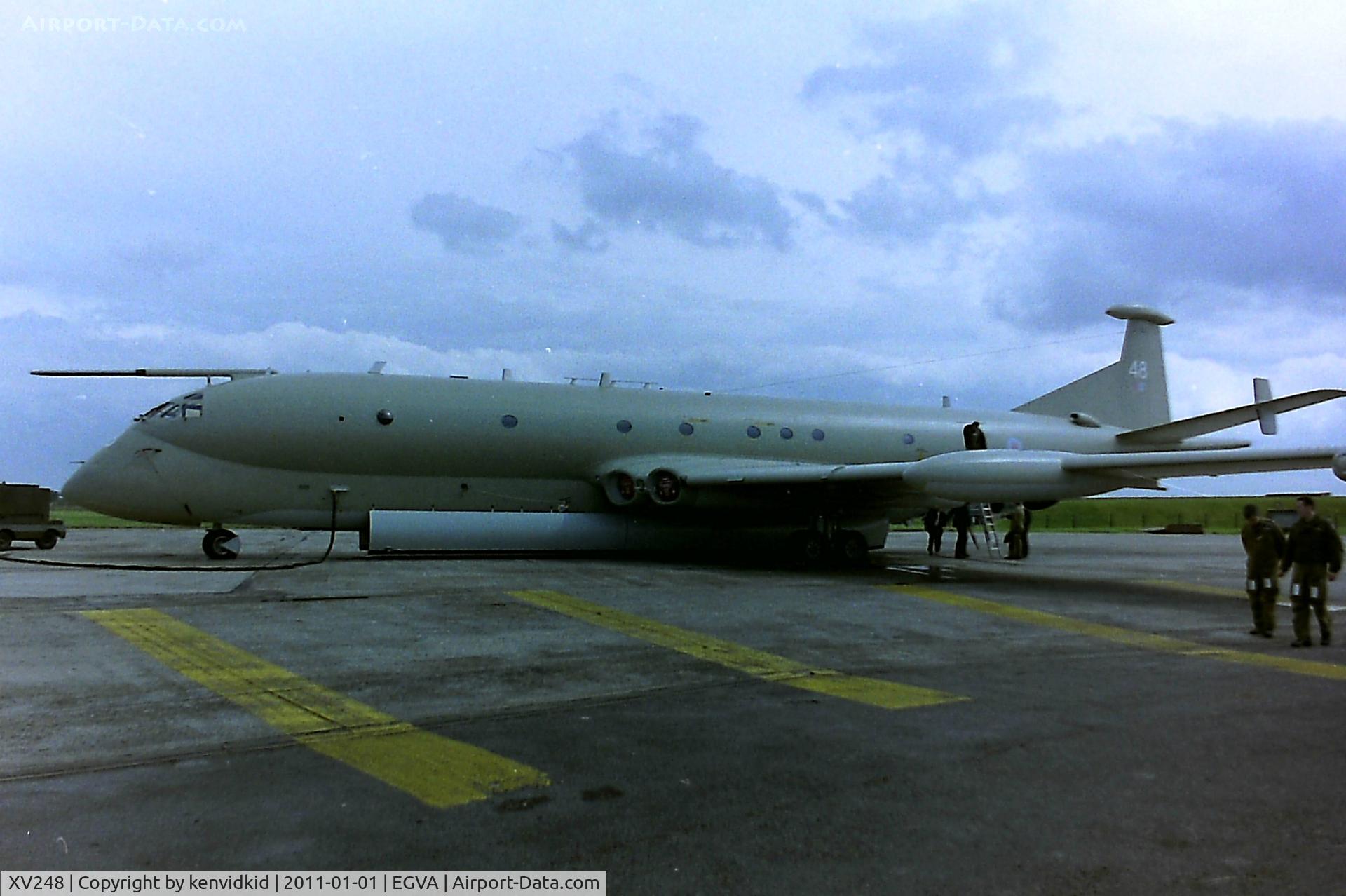 XV248, Hawker Siddeley Nimrod MR.2 C/N 8023, At RIAT 1993, scanned from negative.