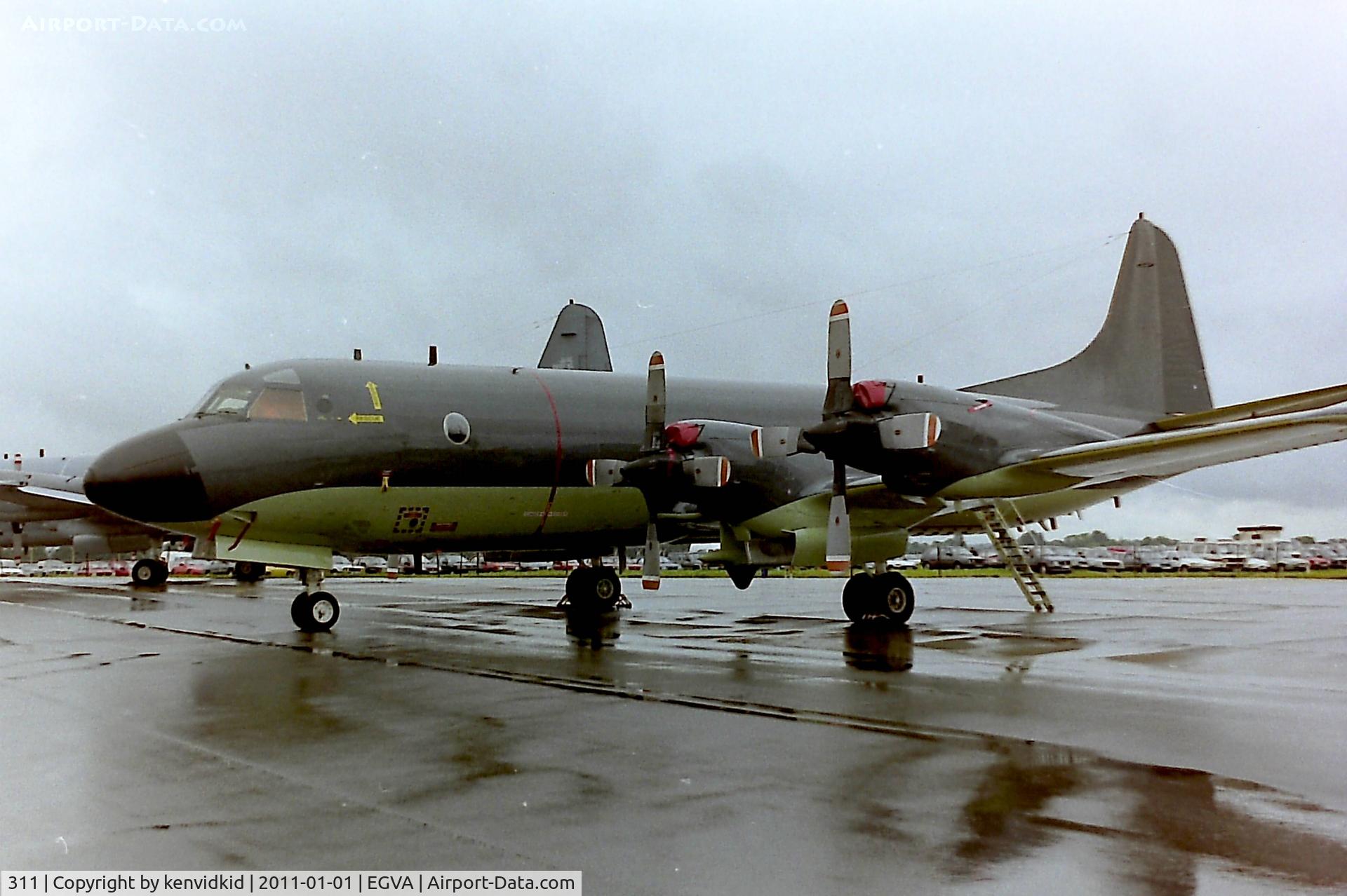 311, Lockheed P-3C Orion C/N 285E-5774, At RIAT 1993, scanned from negative.