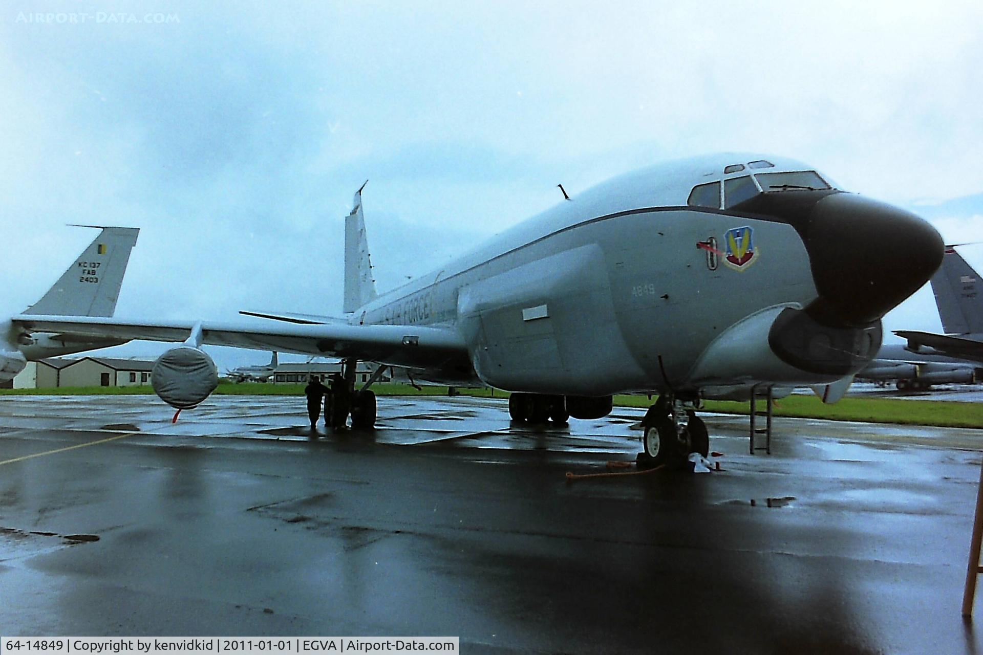 64-14849, 1964 Boeing RC-135U Combat Sent C/N 18789, At RIAT 1993, scanned from negative.