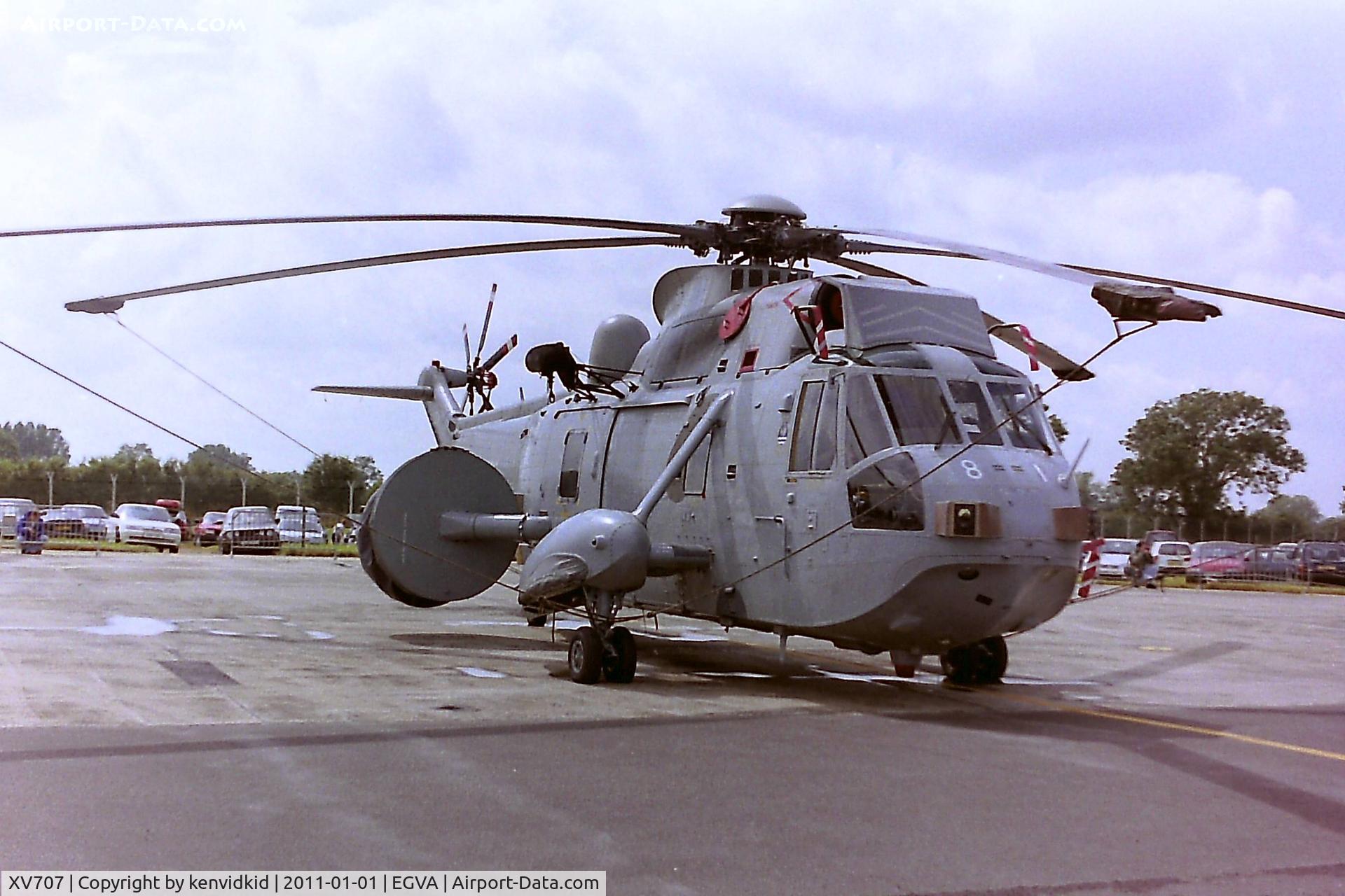 XV707, 1971 Westland Sea King AEW.2A C/N WA678, At RIAT 1993, scanned from negative.