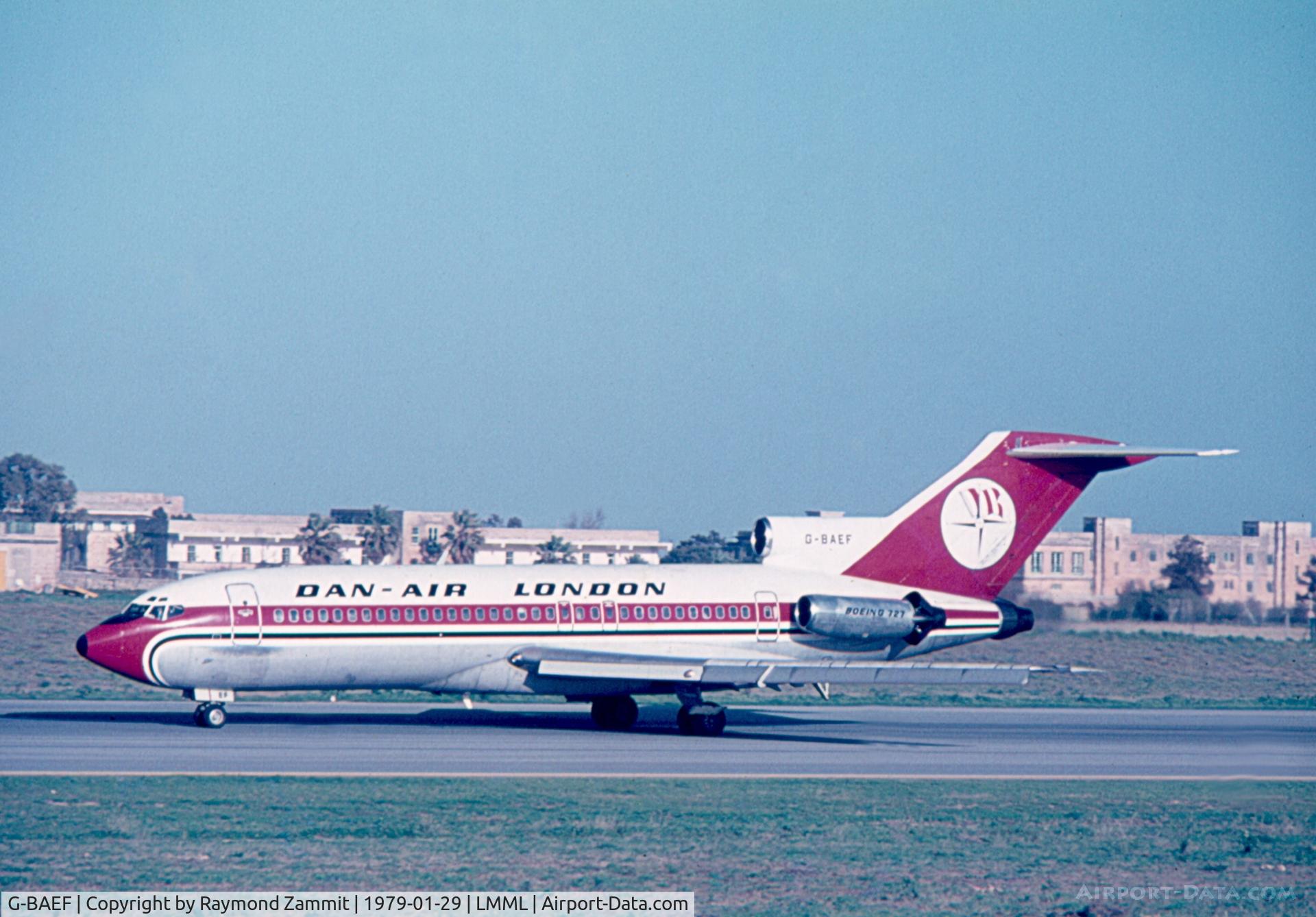G-BAEF, 1966 Boeing 727-46 C/N 18879, B727 G-BAEF Dan Air London
