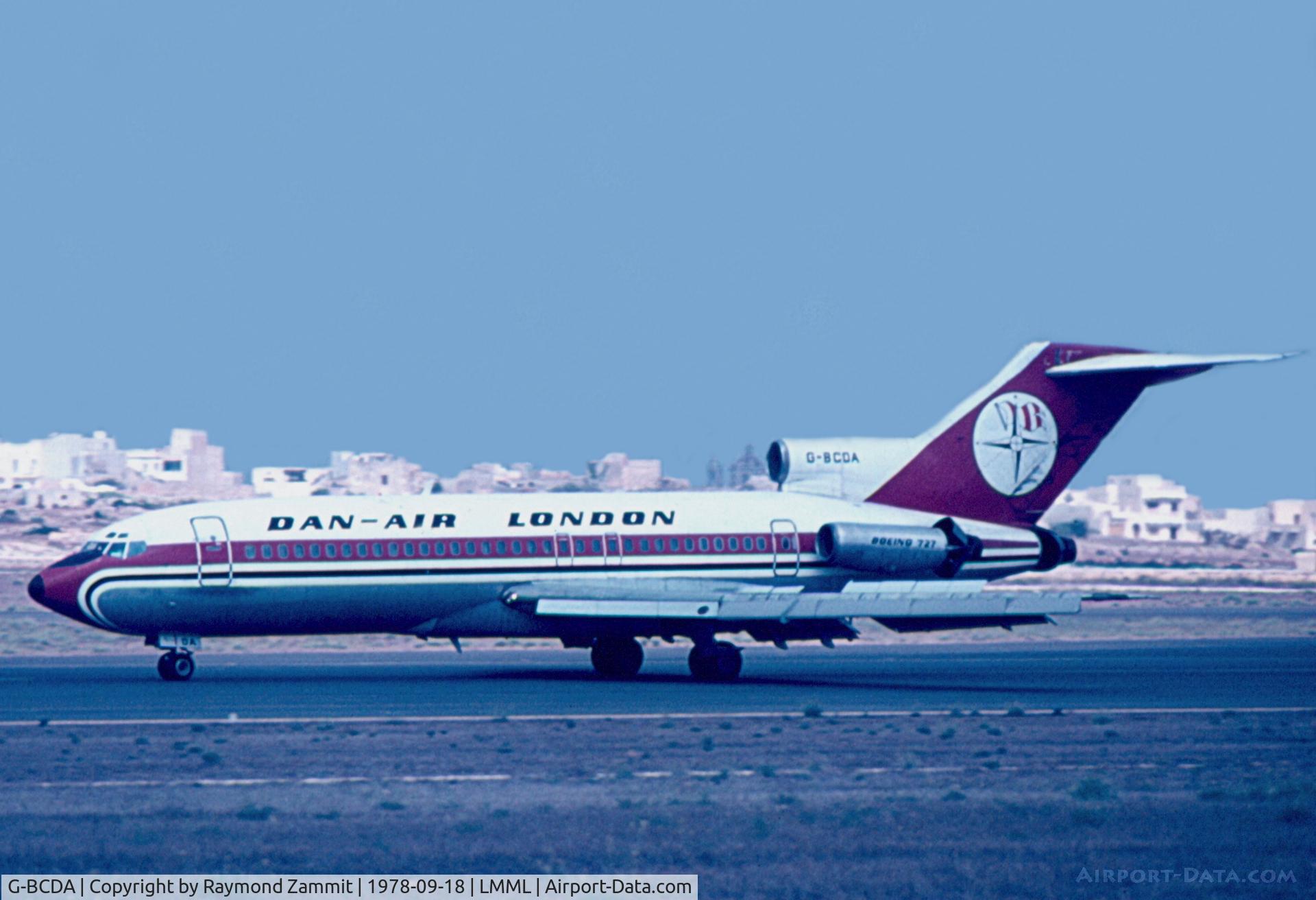 G-BCDA, 1967 Boeing 727-46 C/N 19281, B727 G-BCDA Dan Air London
