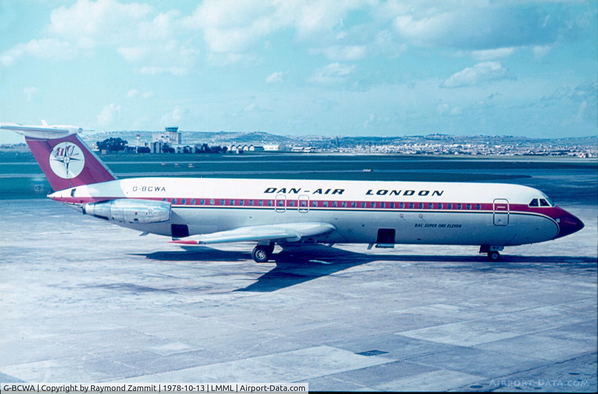 G-BCWA, 1970 BAC 111-518FG One-Eleven C/N BAC.205, BAC111 G-BCWA Dan Air London