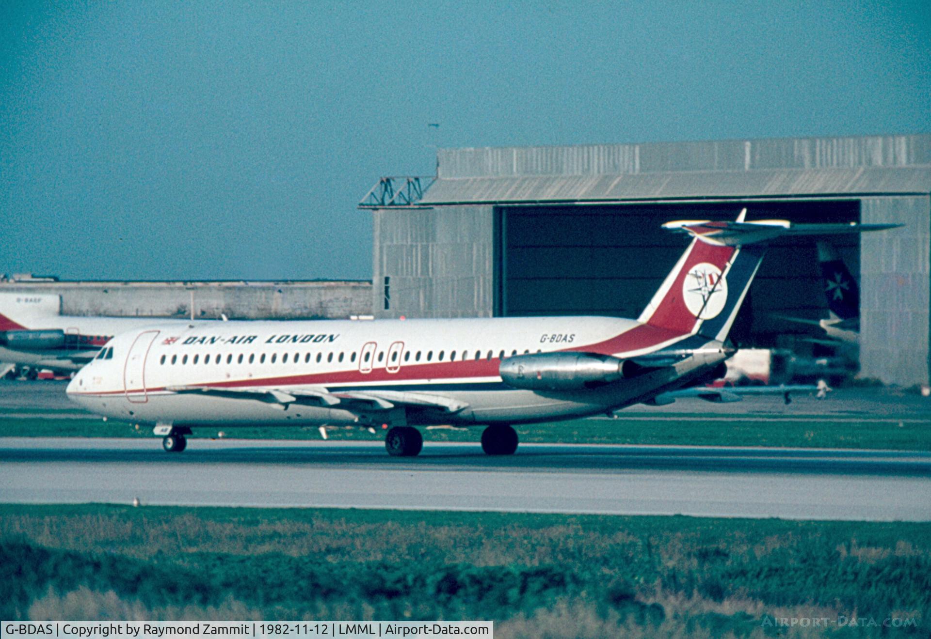 G-BDAS, 1969 BAC 111-518FG One-Eleven C/N BAC.202, BAC111 G-BDAS Dan Air London