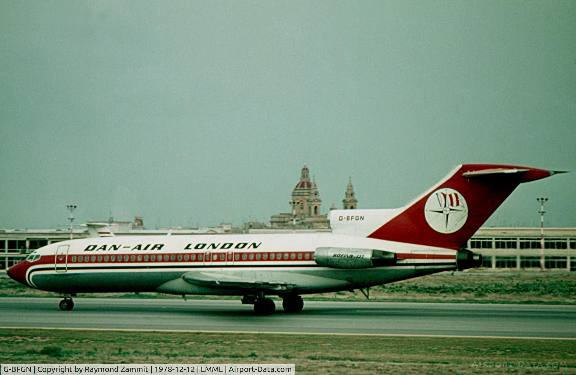 G-BFGN, 1966 Boeing 727-95 C/N 19251, B727 G-BFGN Dan Air London